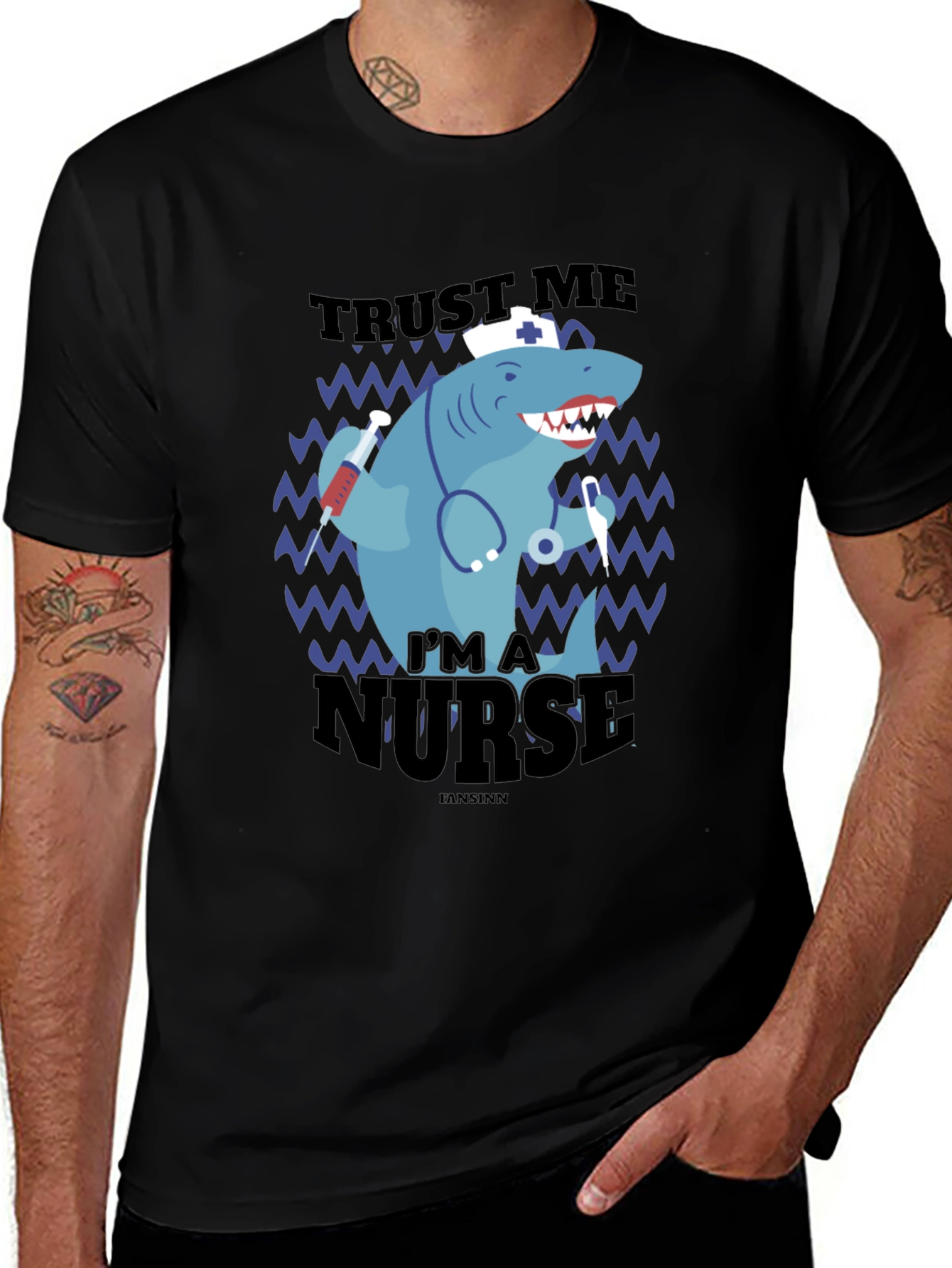 Trust Me Im A Nurse Shark Novelty T-Shirt