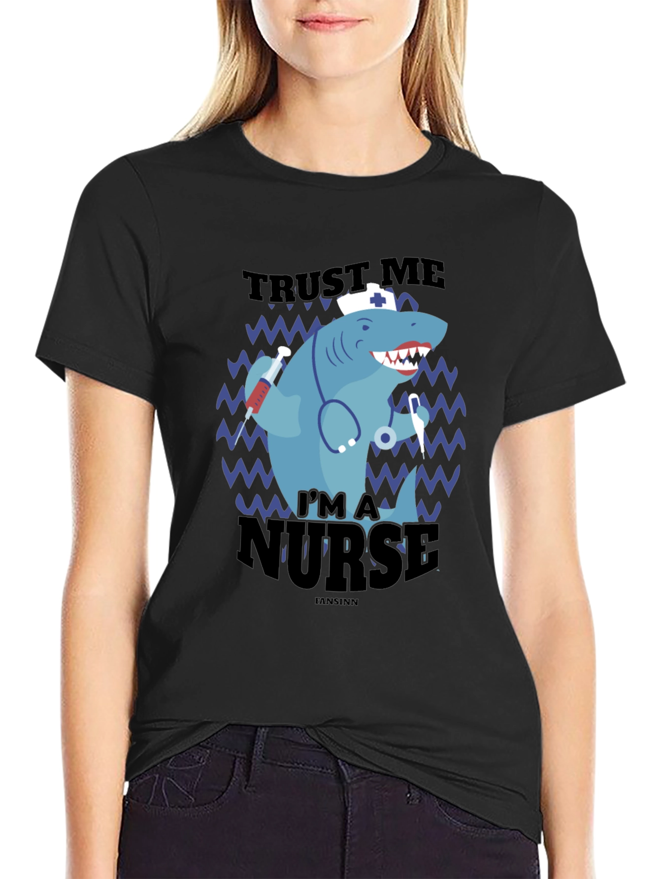 Trust Me Im A Nurse Shark Novelty T-Shirt