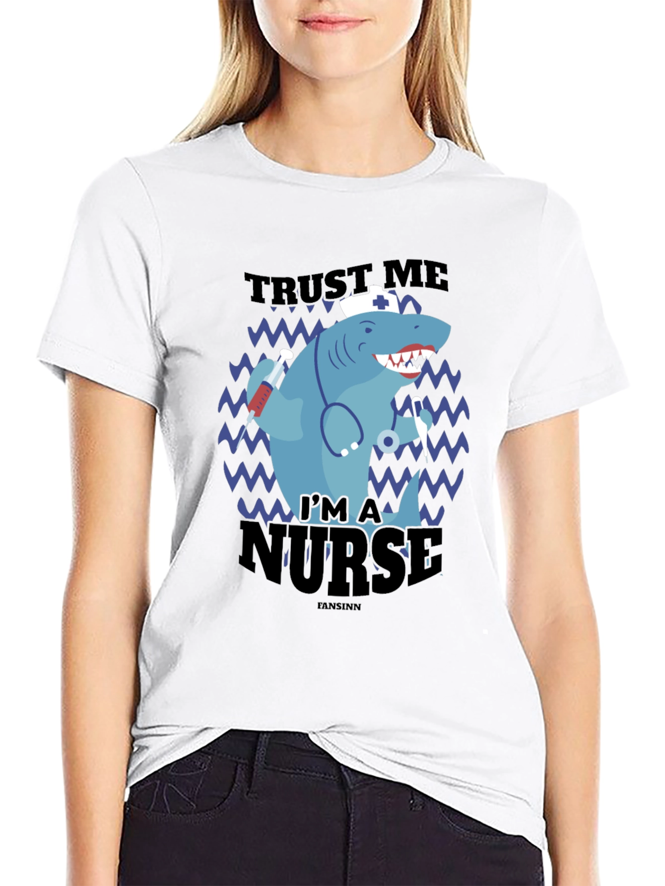 Trust Me Im A Nurse Shark Novelty T-Shirt