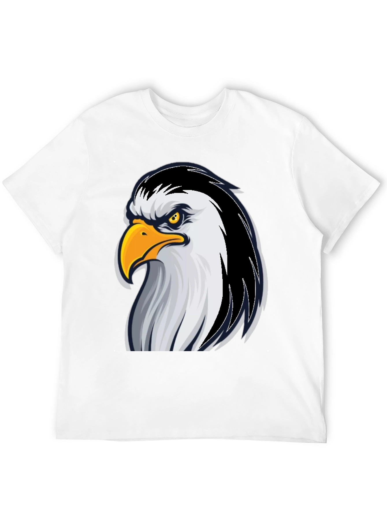 Eagle Graphic Tee - Bold Black Cotton T-Shirt