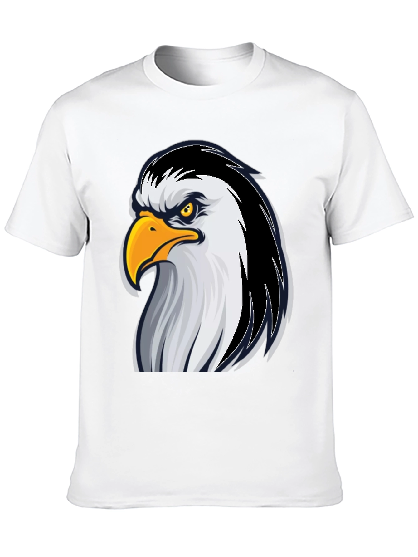 Eagle Graphic Tee - Bold Black Cotton T-Shirt