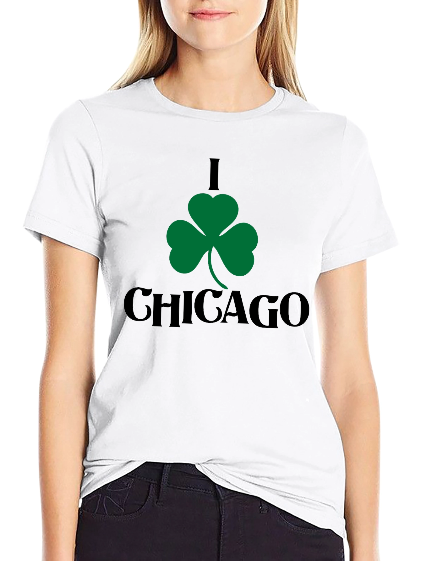 I Shamrock Chicago Black T-Shirt
