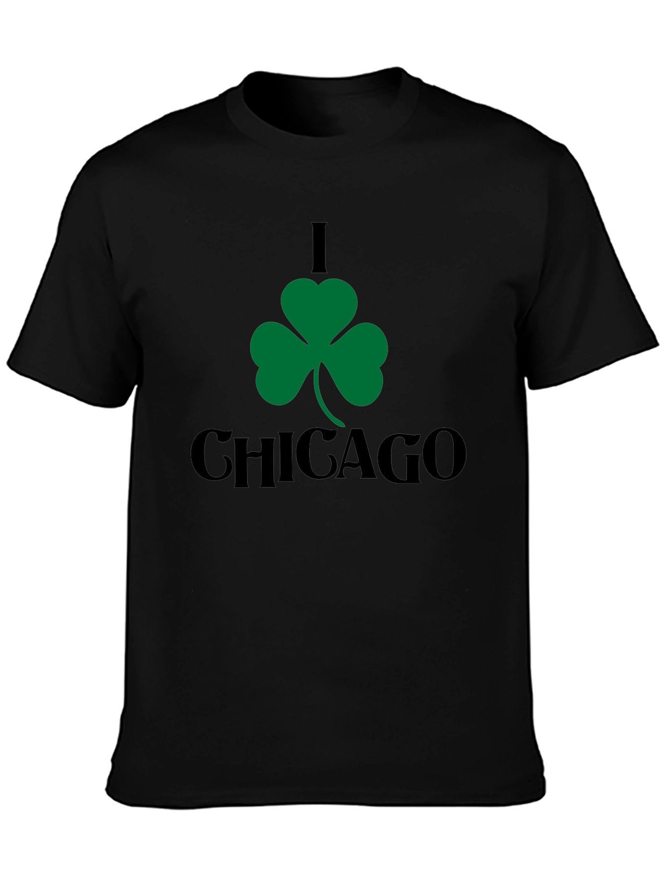 I Shamrock Chicago Black T-Shirt