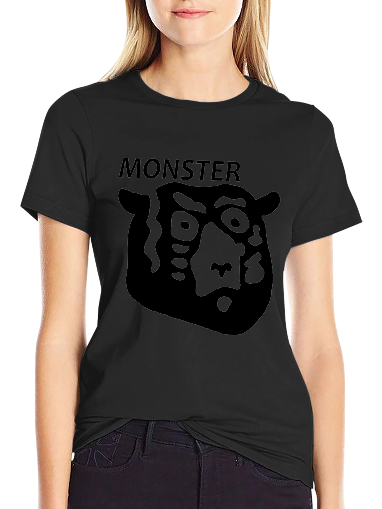 Monster Graphic Black Tee - Mens Short Sleeve