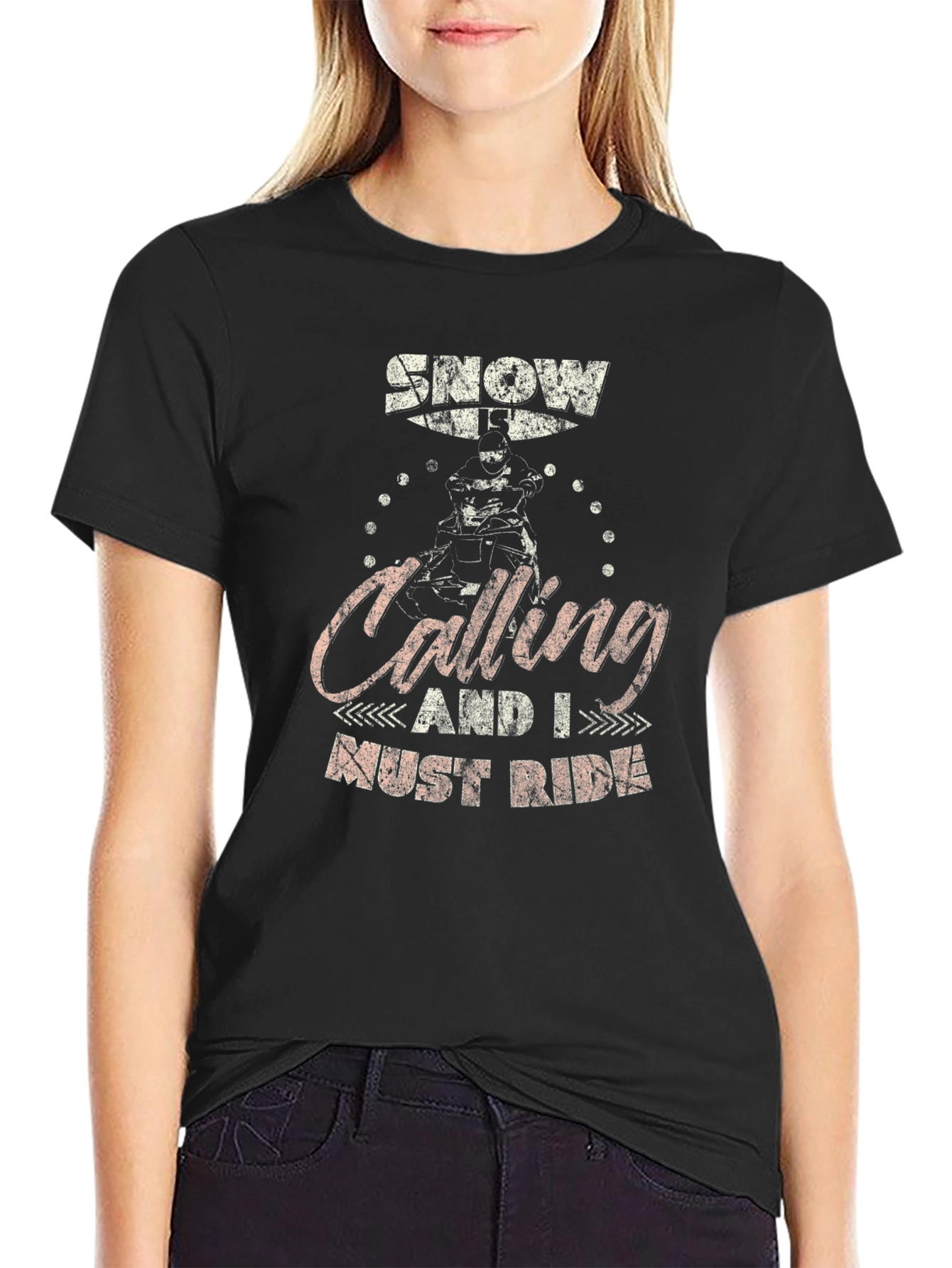 Snowmobile T-Shirt - Calling and I Must Ride