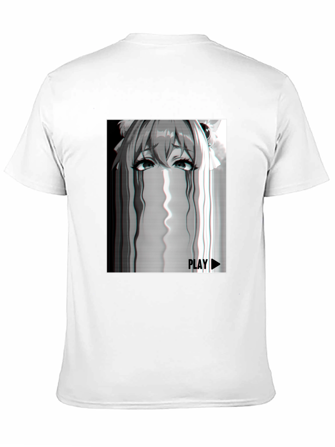Anime Glitch Tee - Playful Graphic T-Shirt