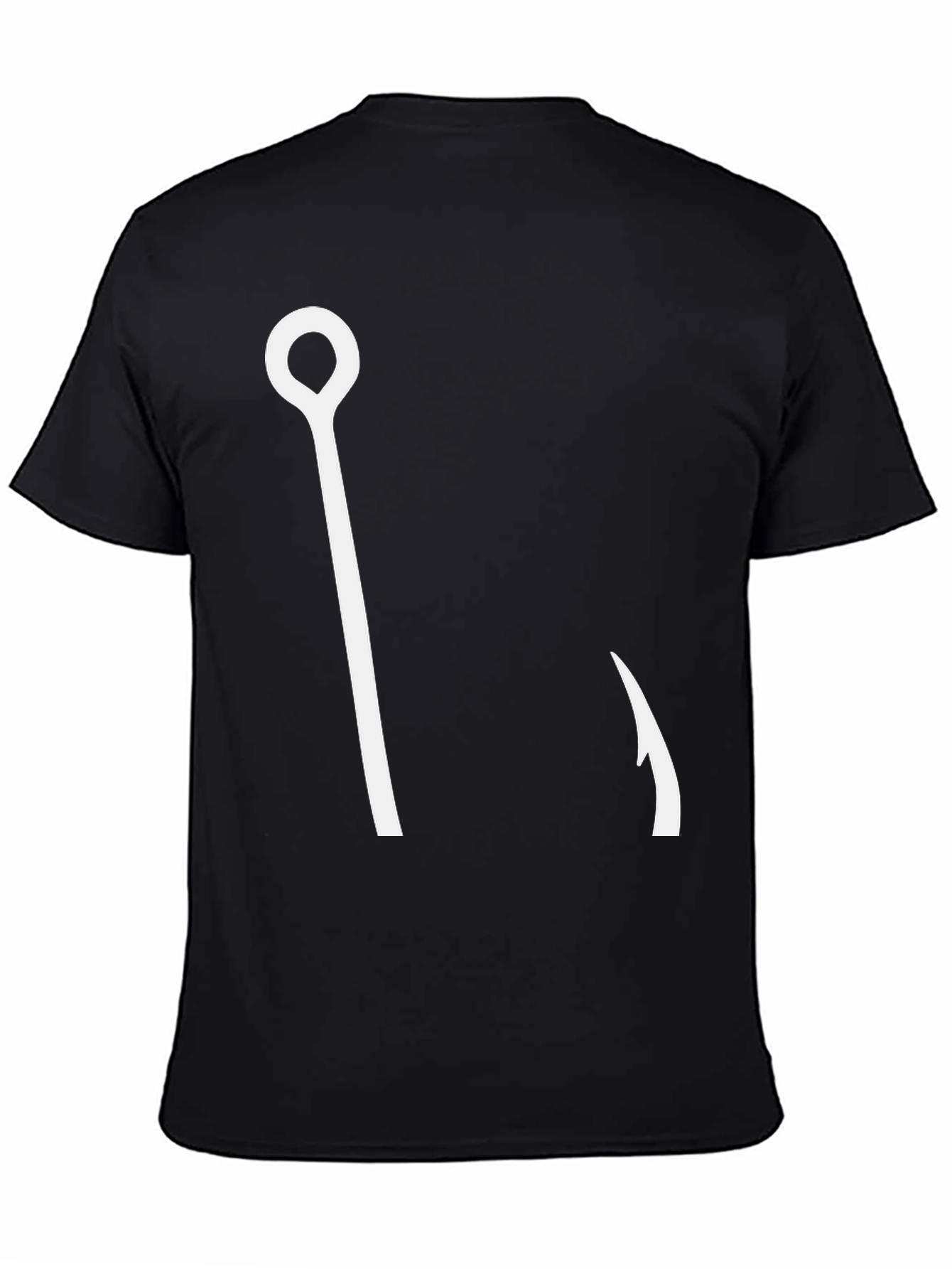 Fishing Hook Graphic Tee - Casual Style