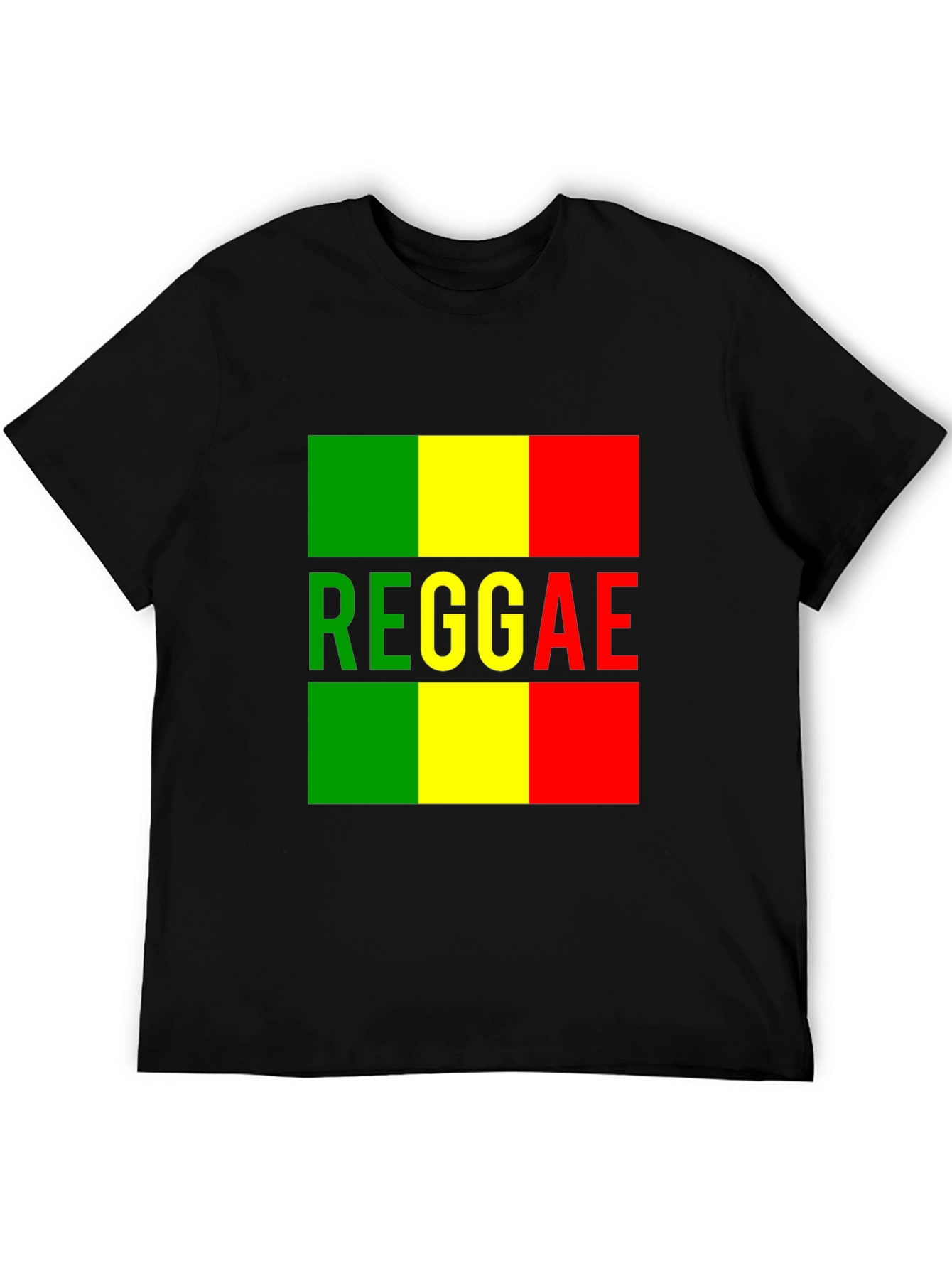 Reggae T-Shirt - Black Green Yellow Red