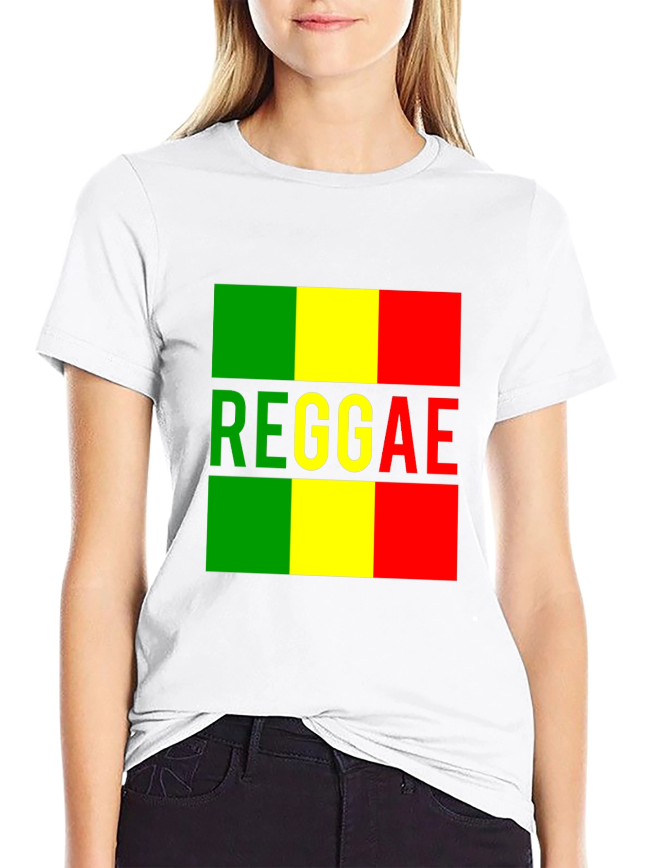 Reggae T-Shirt - Black Green Yellow Red