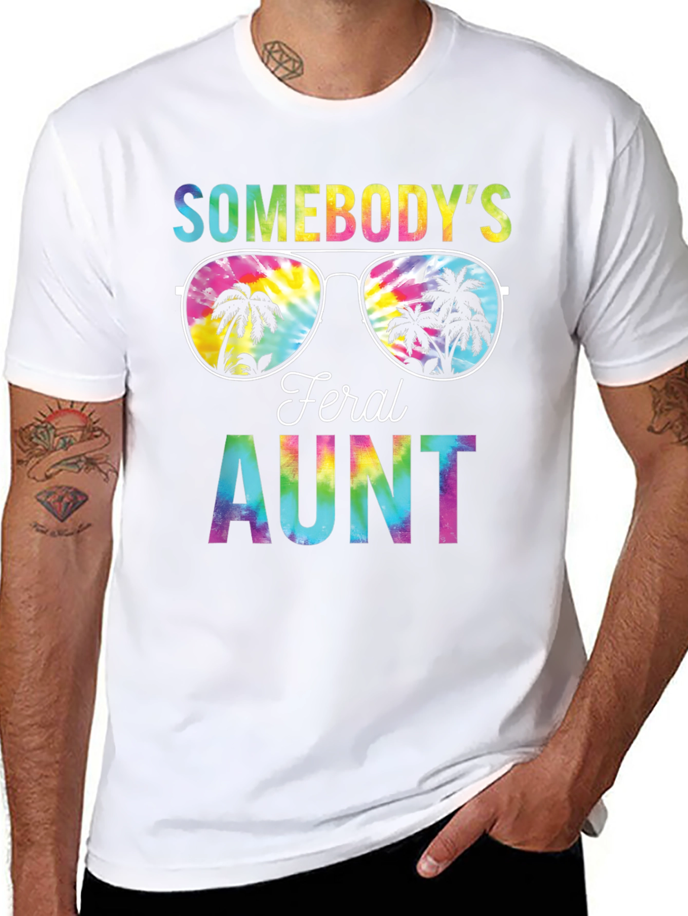 Feral Aunt Tie-Dye Graphic Tee