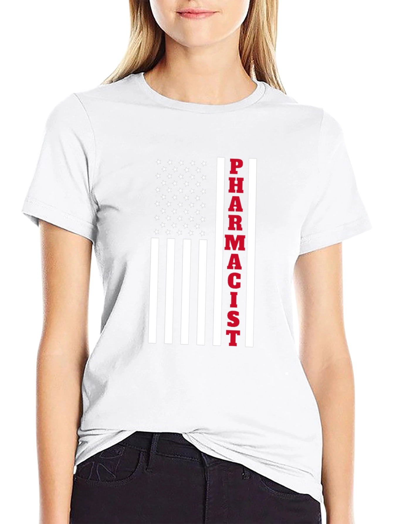 Pharmacist American Flag Graphic Tee