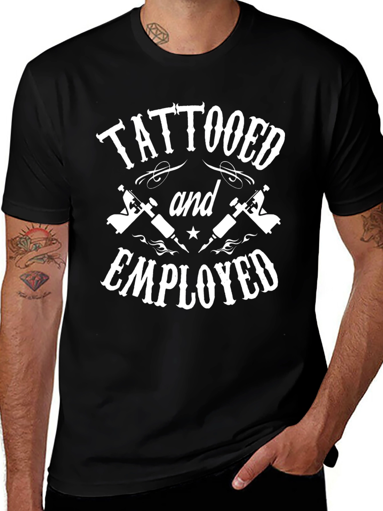Tattooed and Employed Graphic T-Shirt