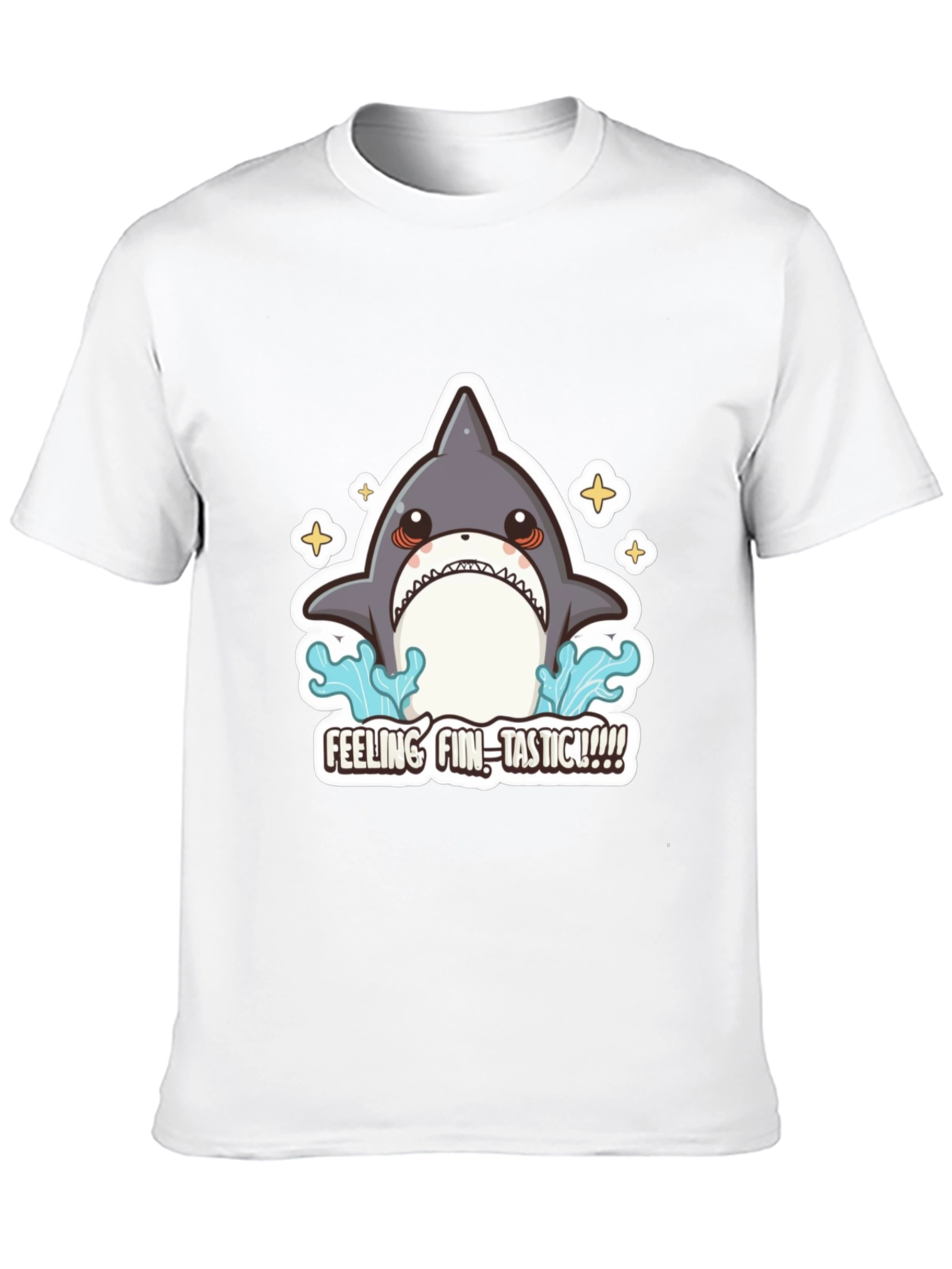 Feeling Fin-Tastic Shark Graphic T-Shirt
