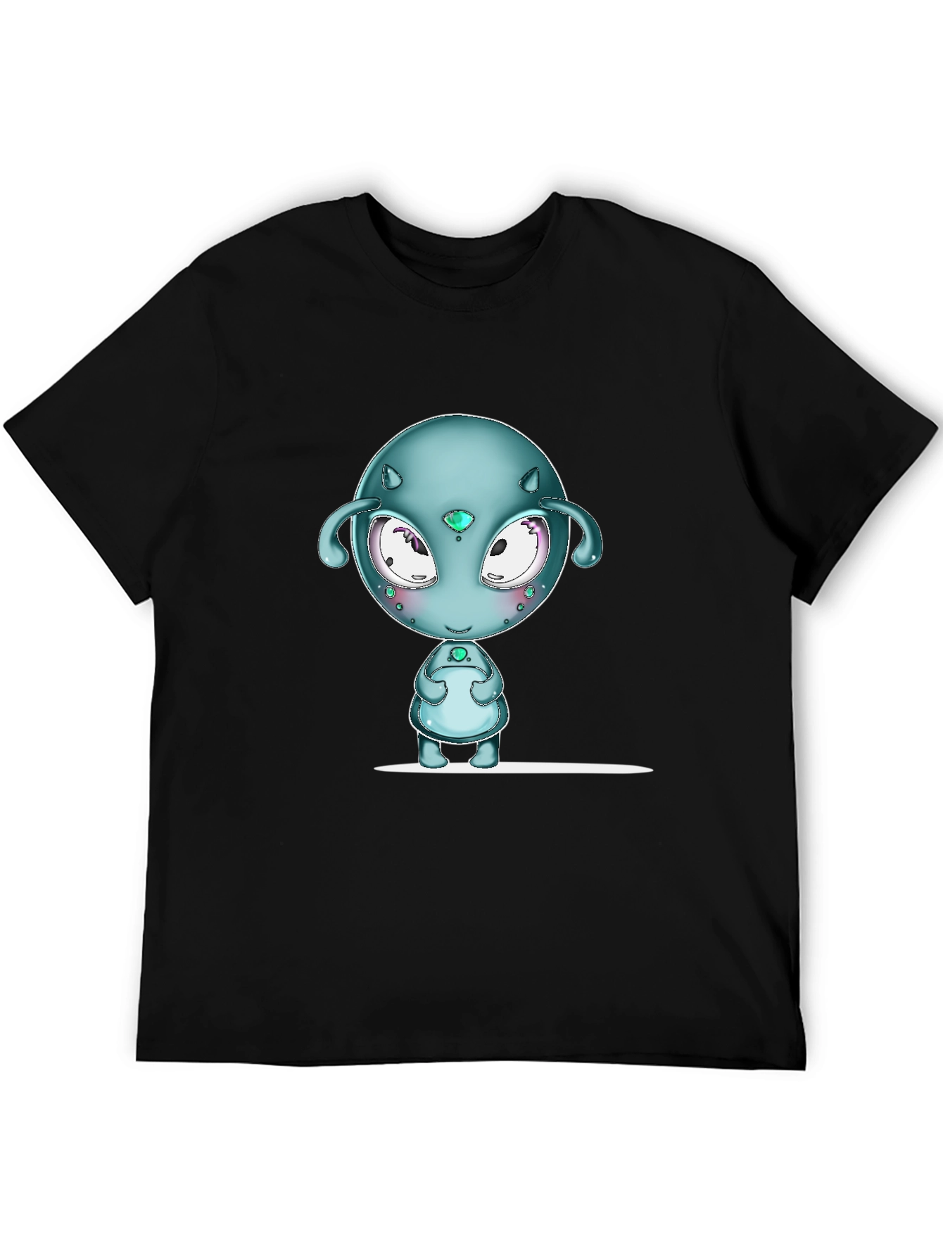 Alien Graphic Black T-Shirt