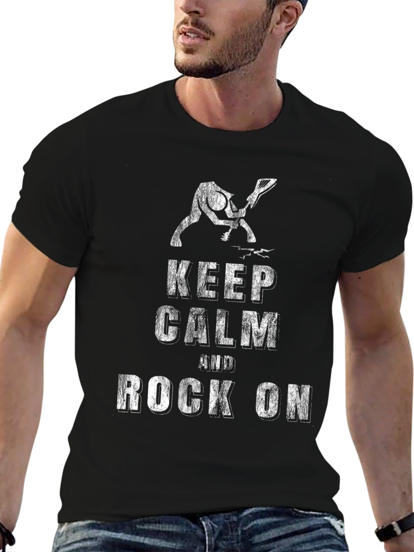 Keep Calm and Rock On Graphic Tee