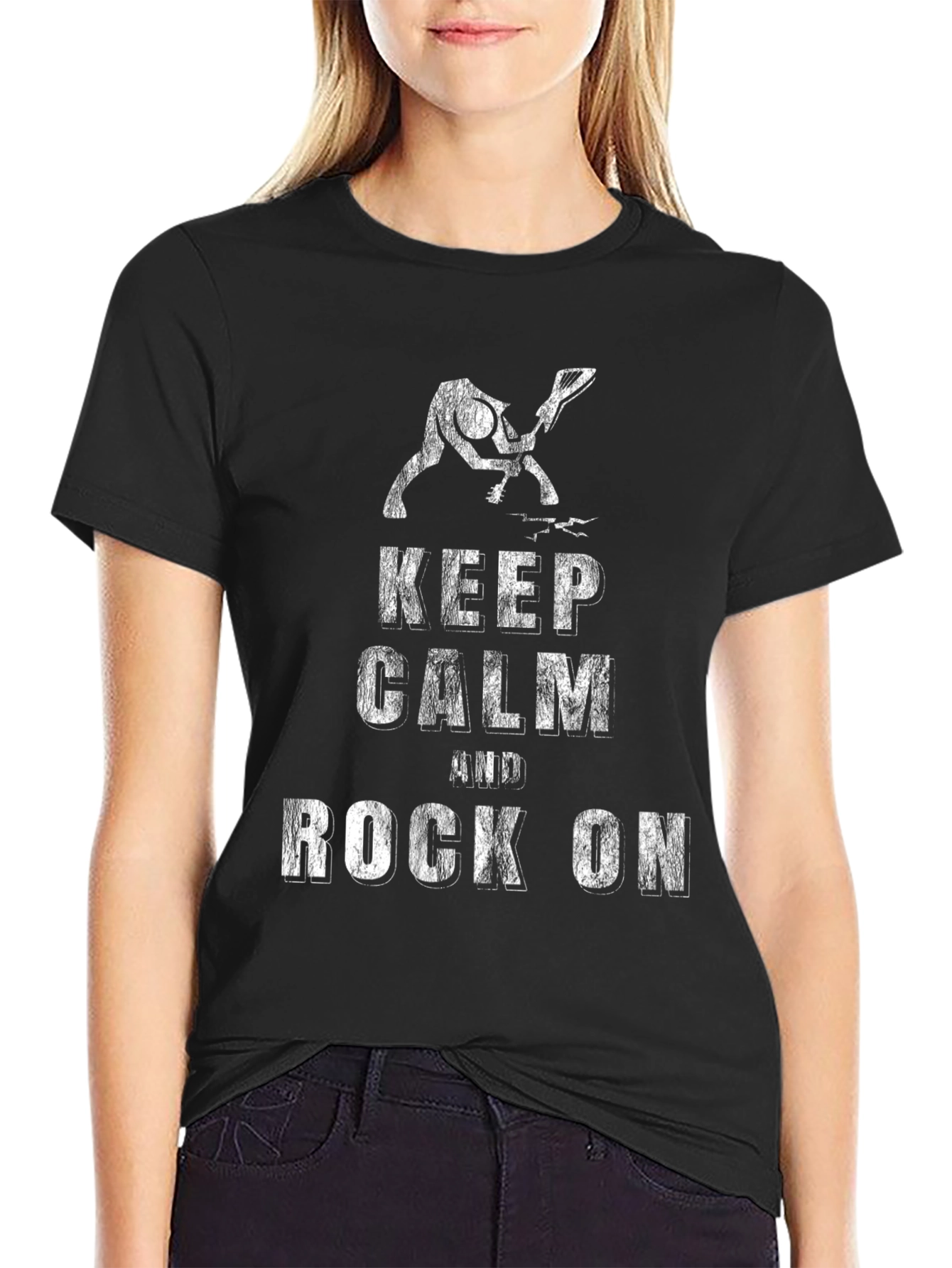 Keep Calm and Rock On Graphic Tee