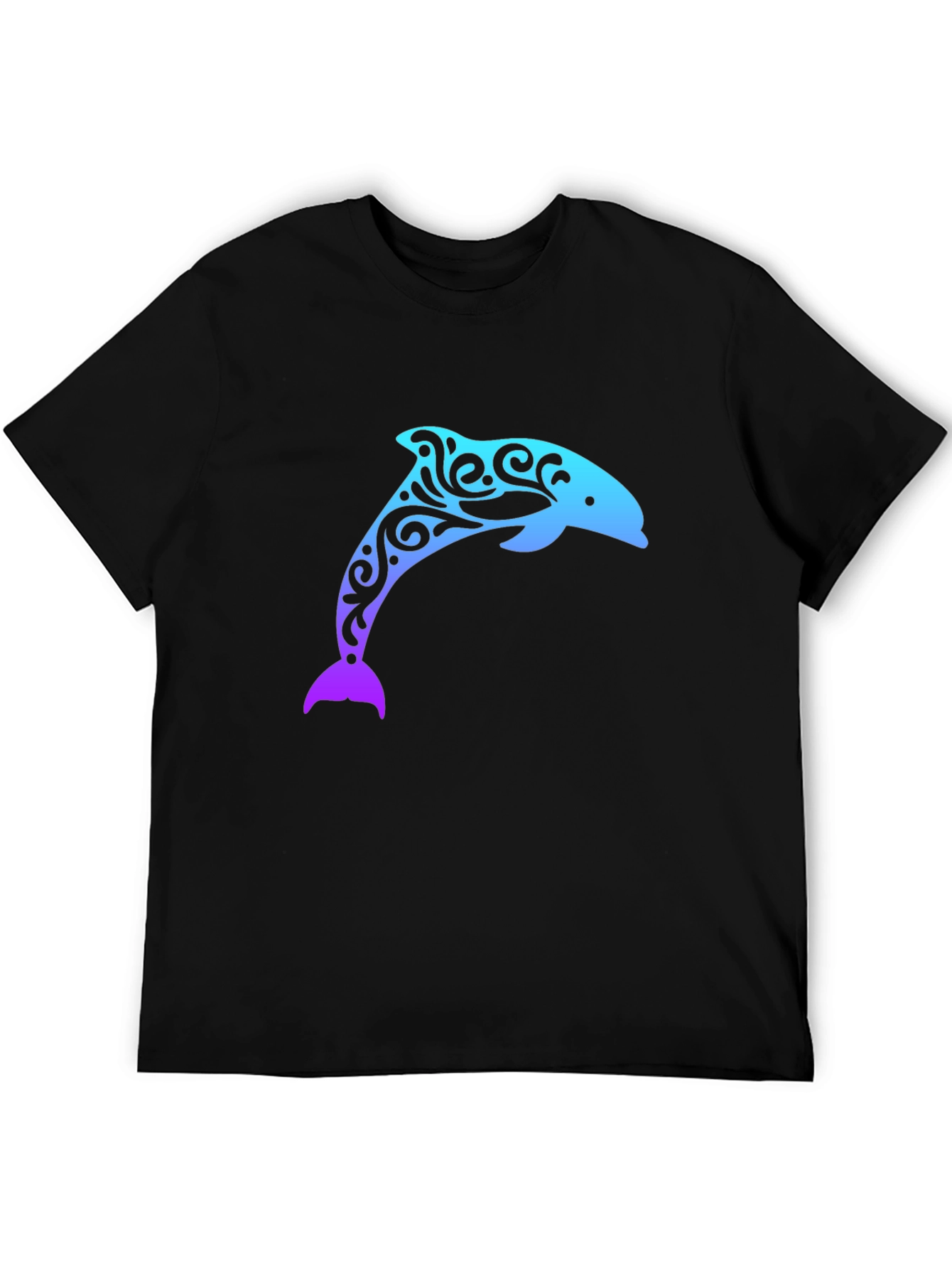 Dolphin Print T-Shirt - Stylish Casual Wear