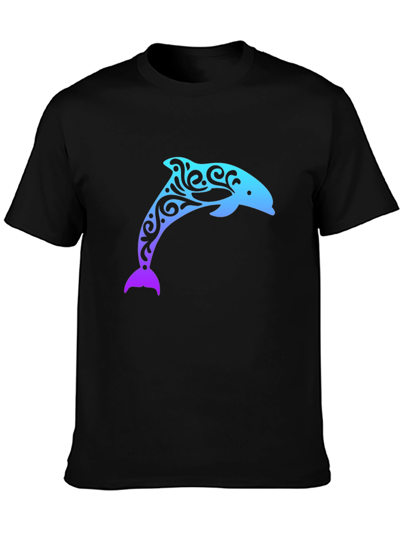 Dolphin Print T-Shirt - Stylish Casual Wear