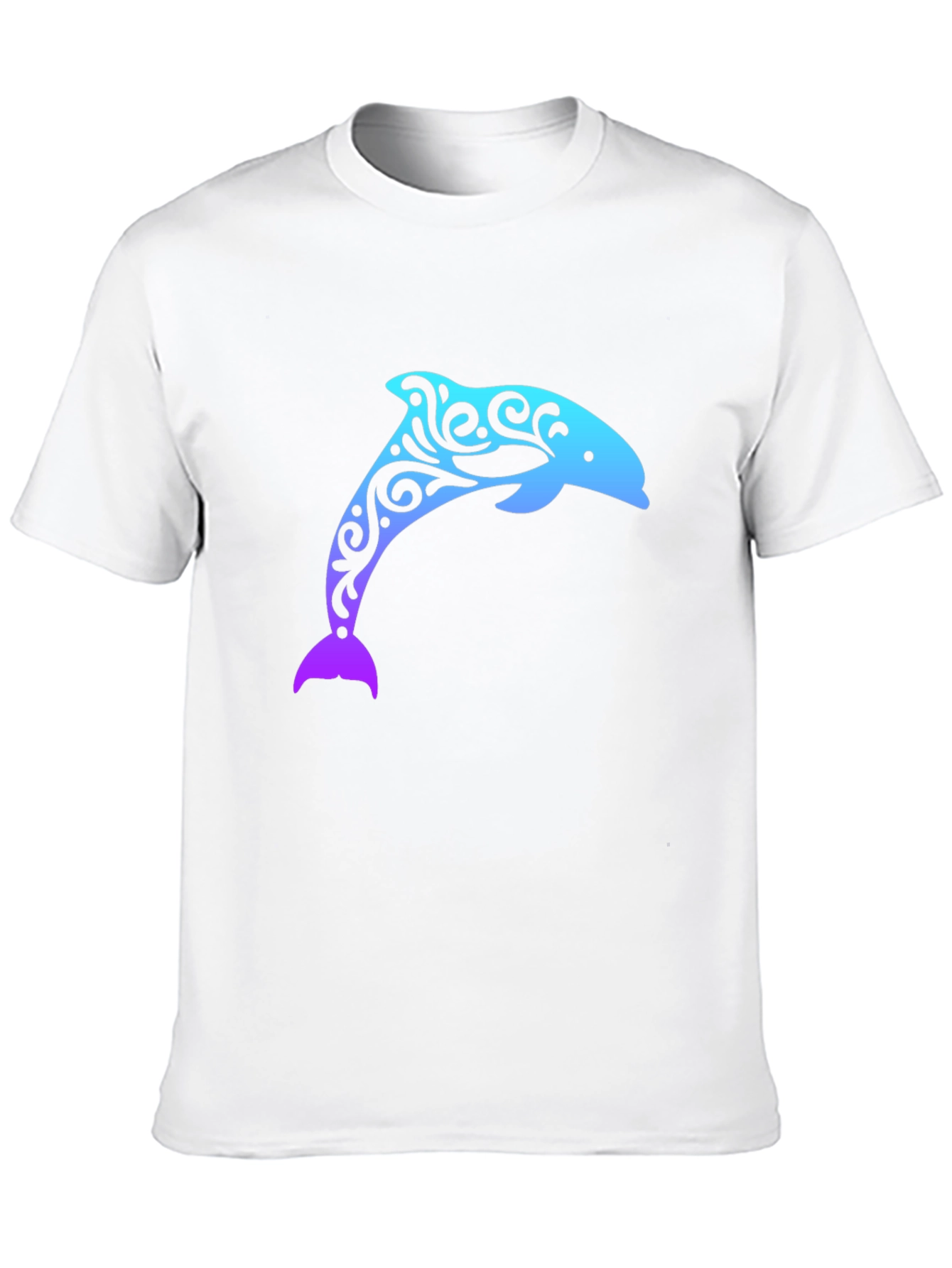 Dolphin Print T-Shirt - Stylish Casual Wear