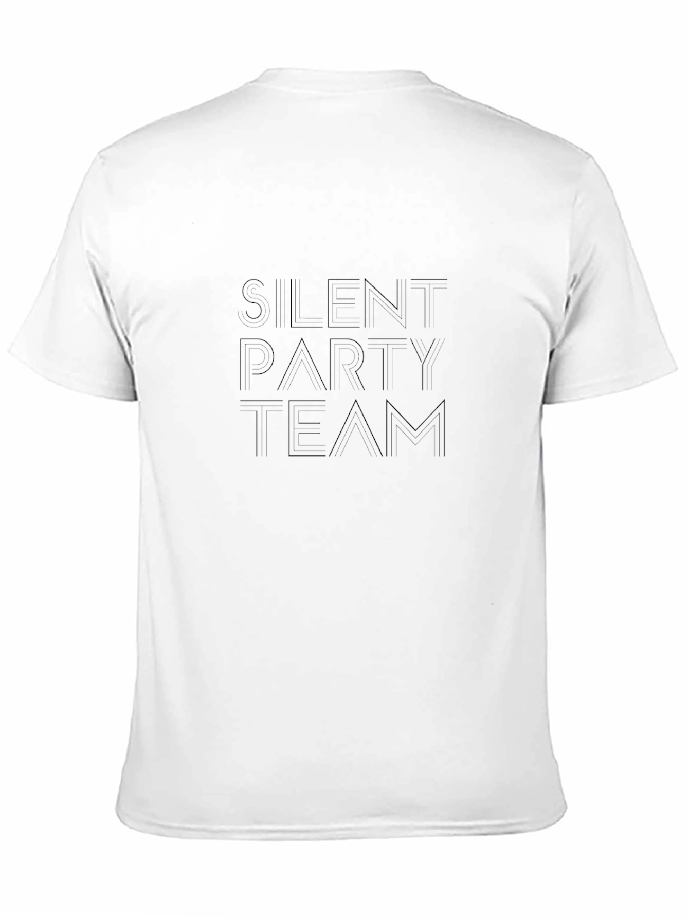 Silent Party Team Black Graphic Tee
