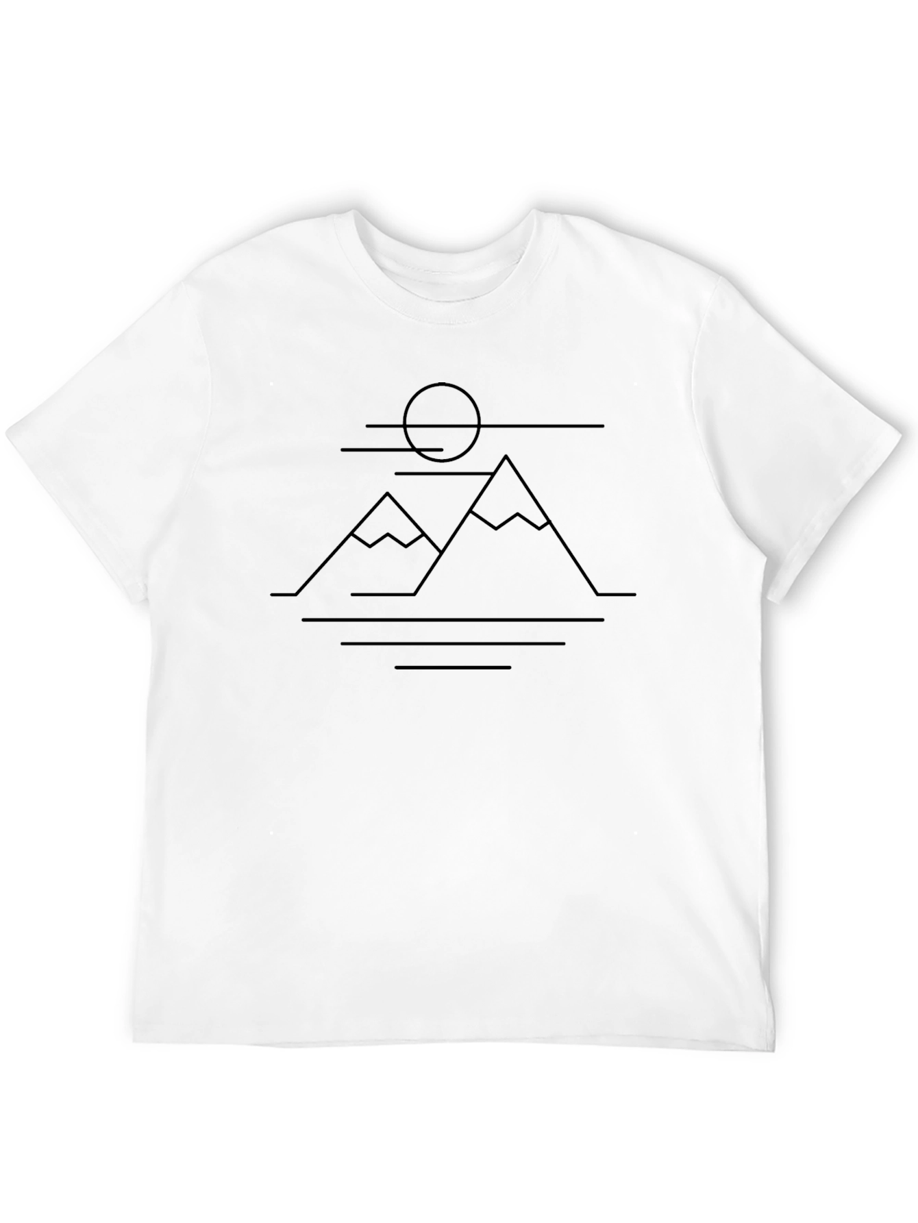 Minimalist Mountain Scene Tee