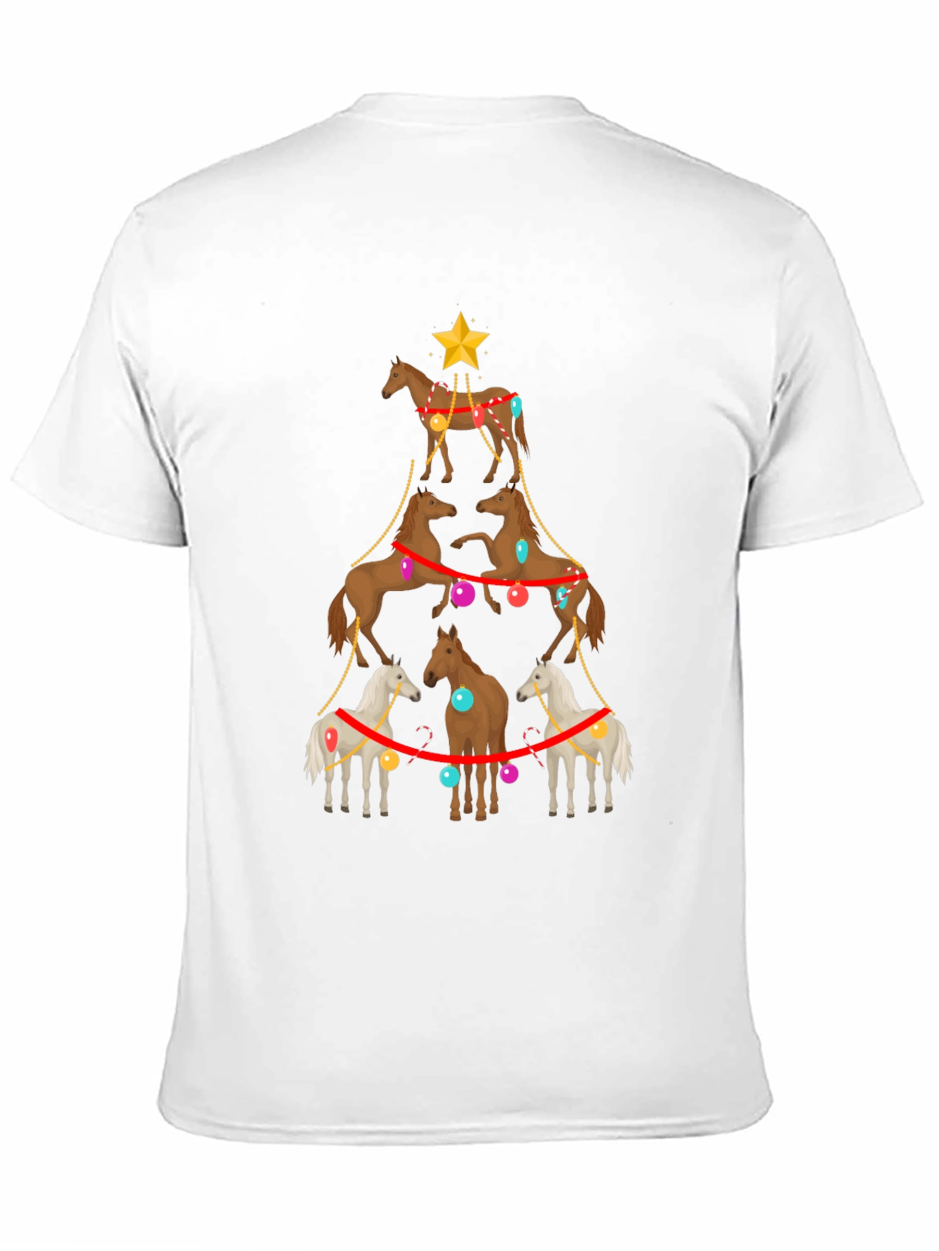 Horse Christmas Tree T-Shirt