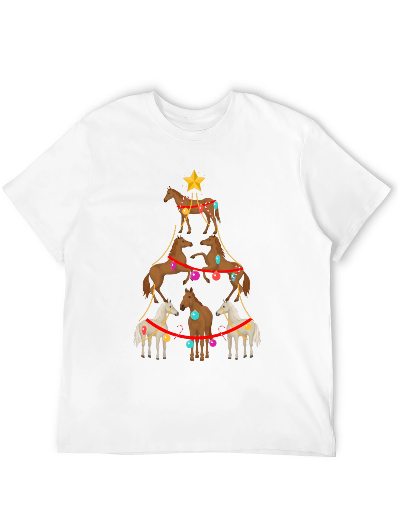Horse Christmas Tree T-Shirt
