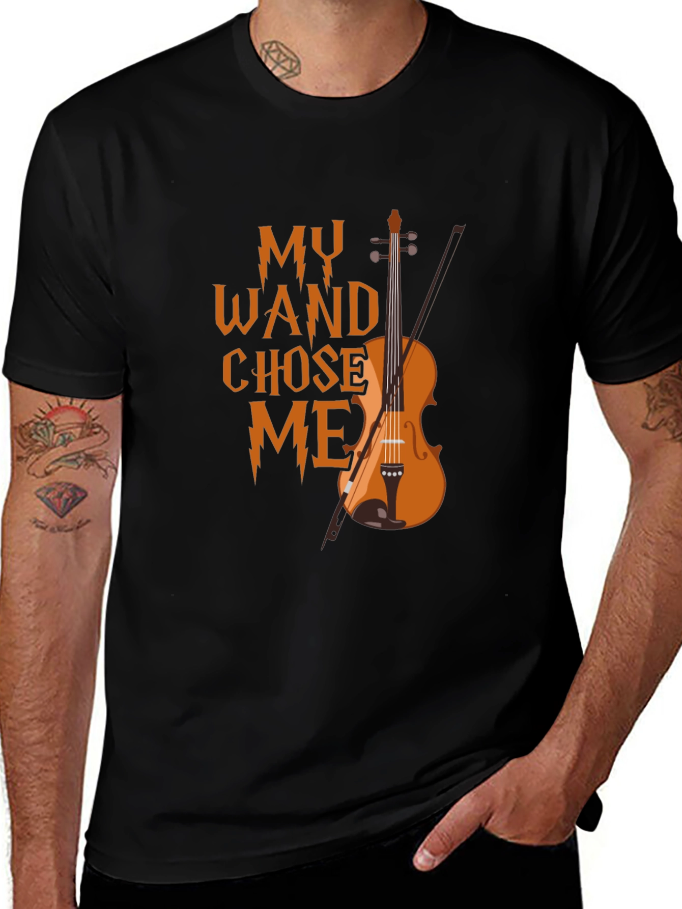 My Wand Chose Me Violin T-Shirt