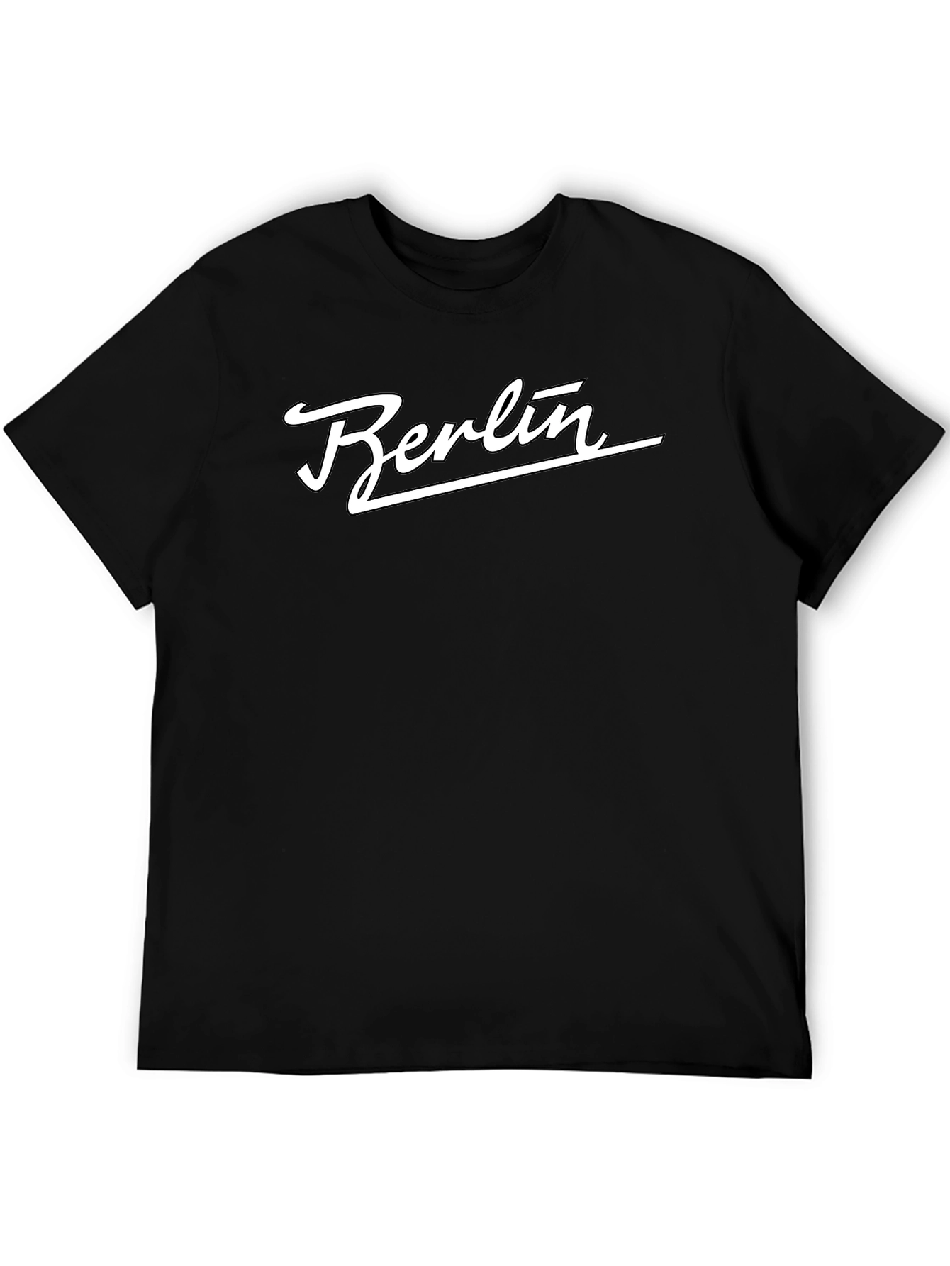 Berlin Script Black T-Shirt
