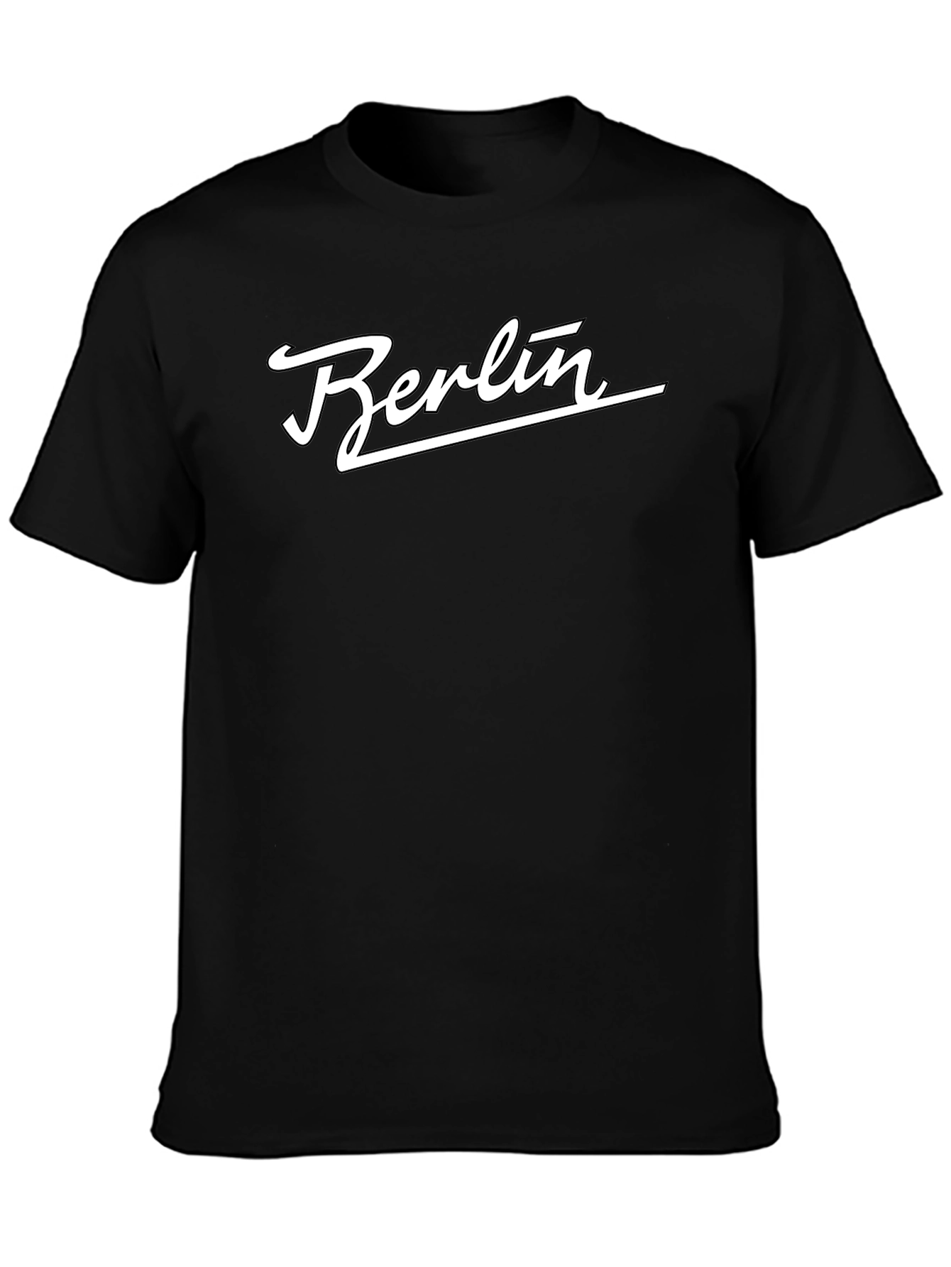 Berlin Script Black T-Shirt