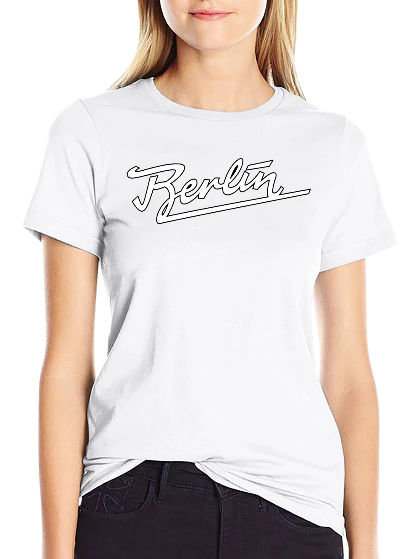 Berlin Script Black T-Shirt