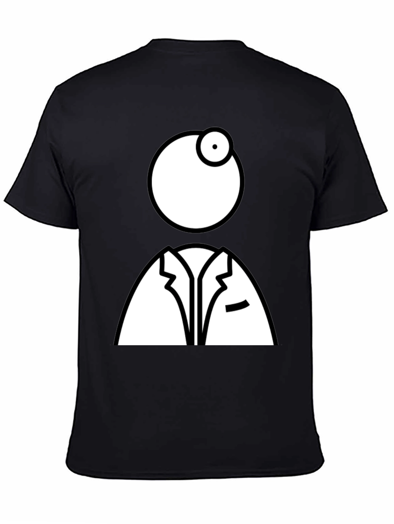 Eye Doctor Graphic Tee - Black Cotton T-Shirt
