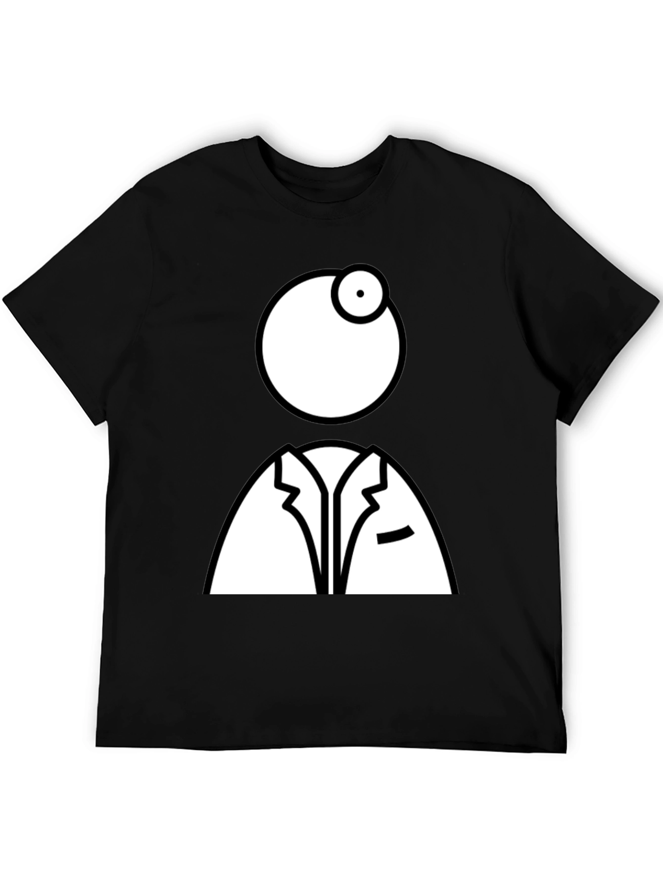 Eye Doctor Graphic Tee - Black Cotton T-Shirt