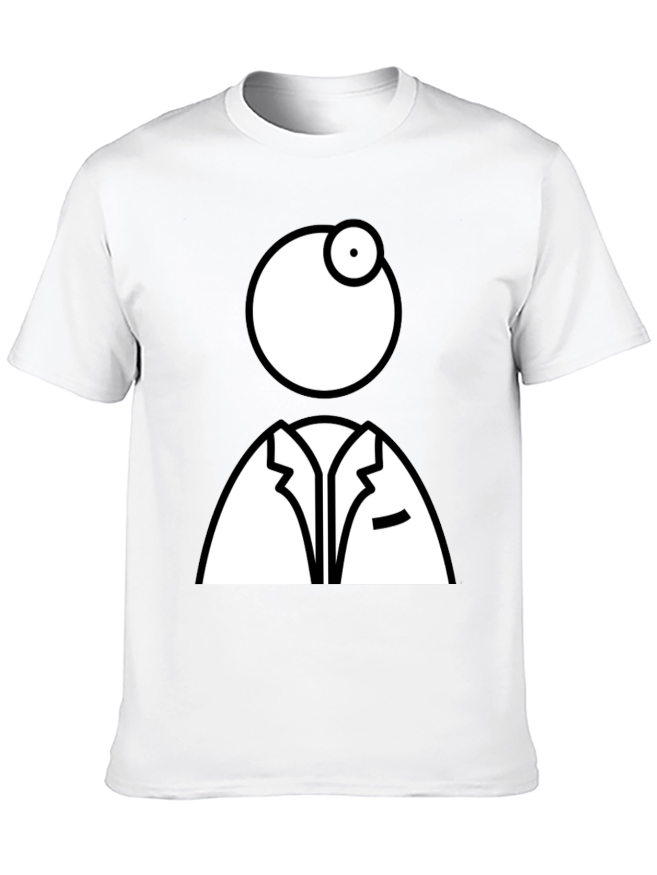 Eye Doctor Graphic Tee - Black Cotton T-Shirt