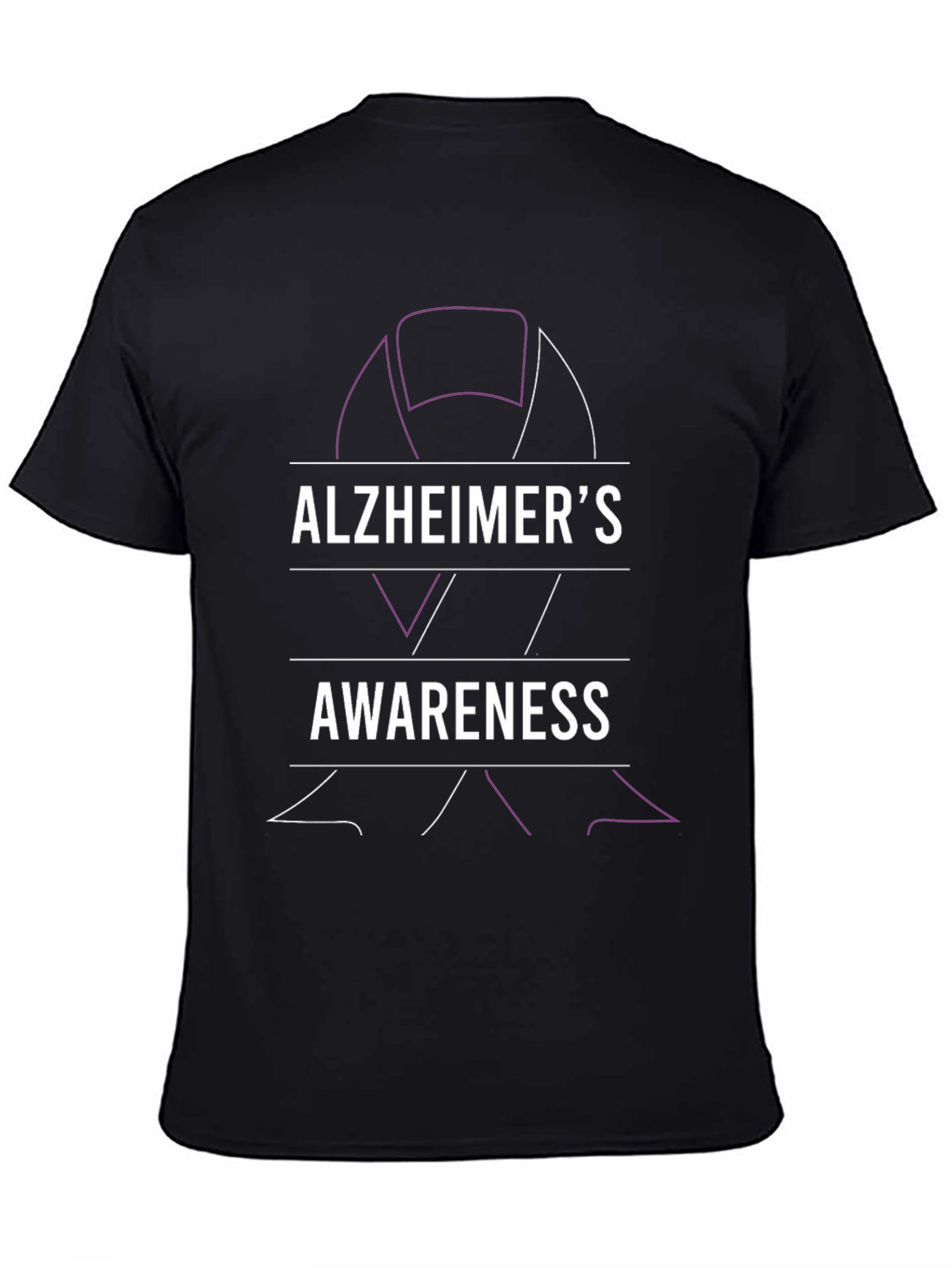 Alzheimers Awareness Ribbon Graphic Tee