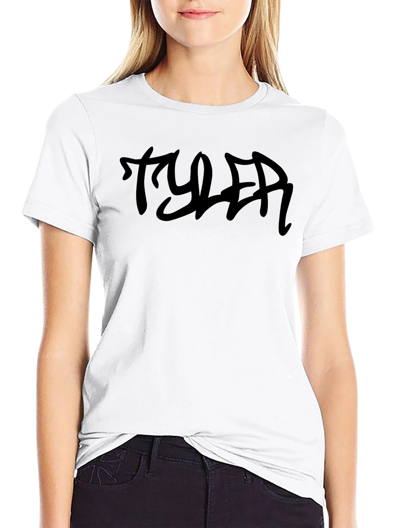 Mens Black Tyler Graphic Tee - Casual Fashion