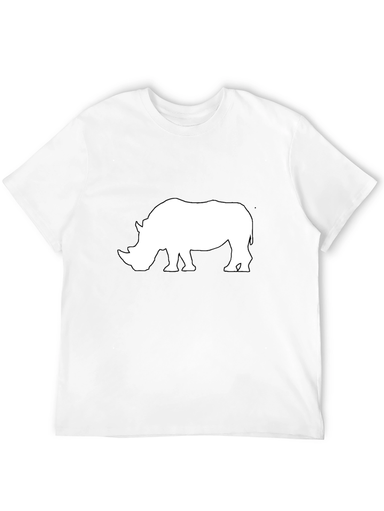 Rhino Graphic T-Shirt - Black Cotton
