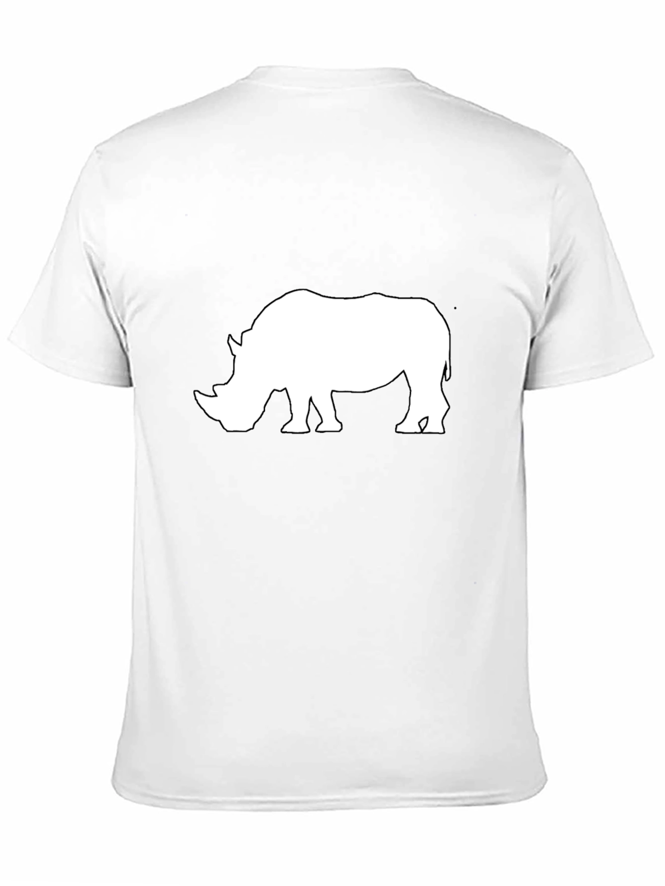 Rhino Graphic T-Shirt - Black Cotton
