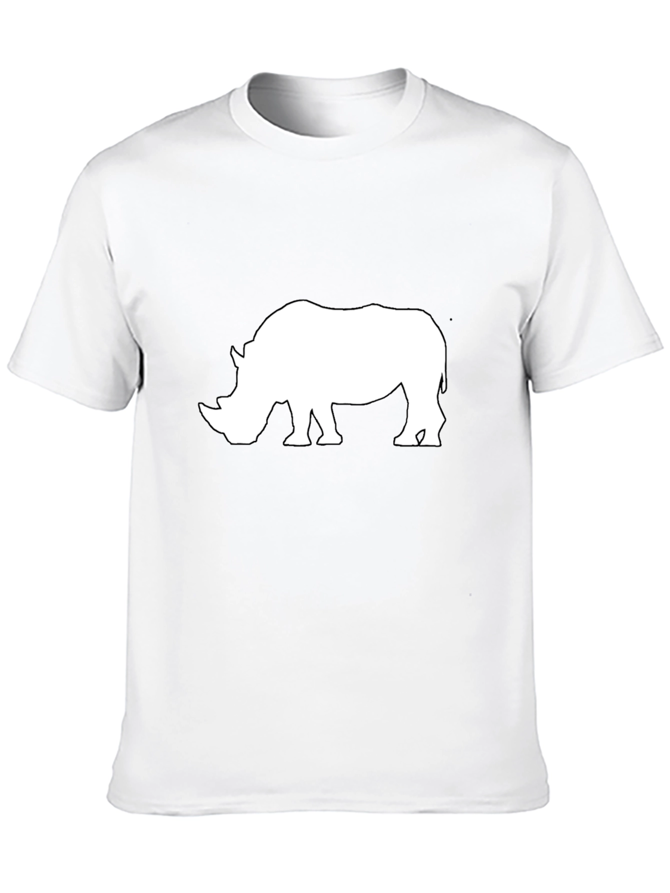 Rhino Graphic T-Shirt - Black Cotton