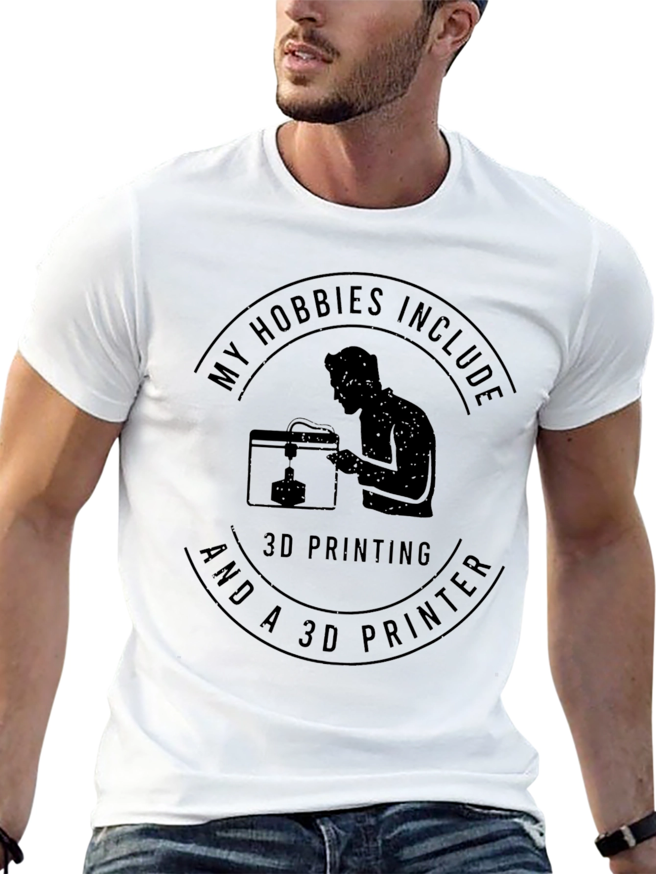 3D Printing Hobbyist Black T-Shirt
