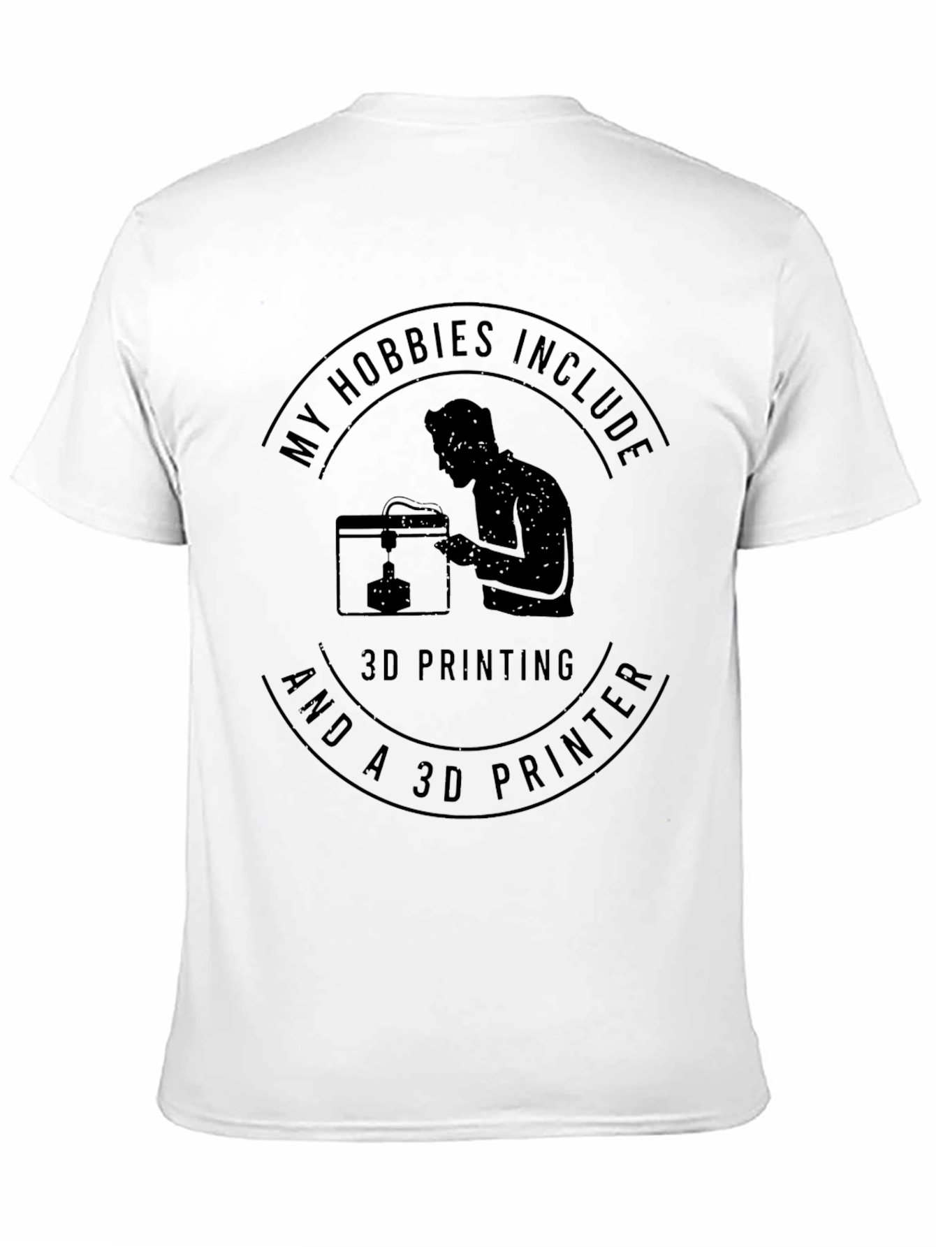 3D Printing Hobbyist Black T-Shirt