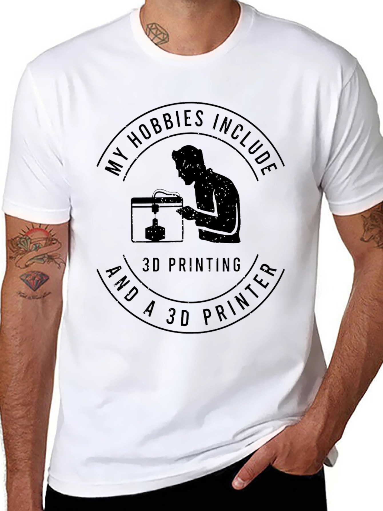 3D Printing Hobbyist Black T-Shirt