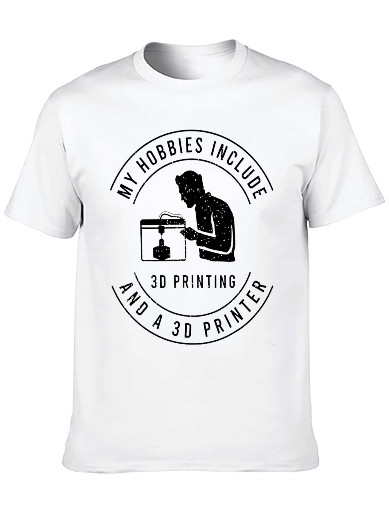 3D Printing Hobbyist Black T-Shirt