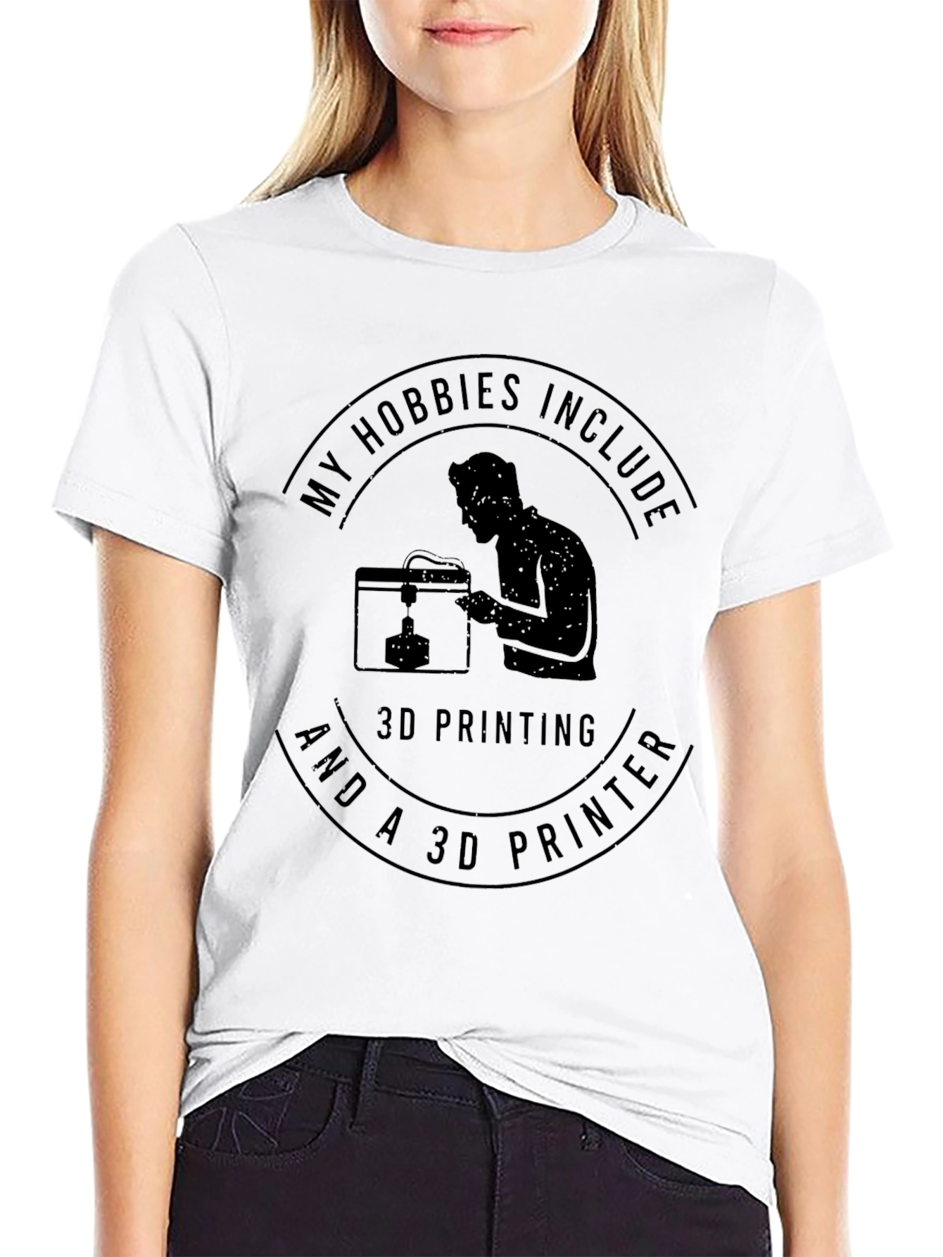 3D Printing Hobbyist Black T-Shirt