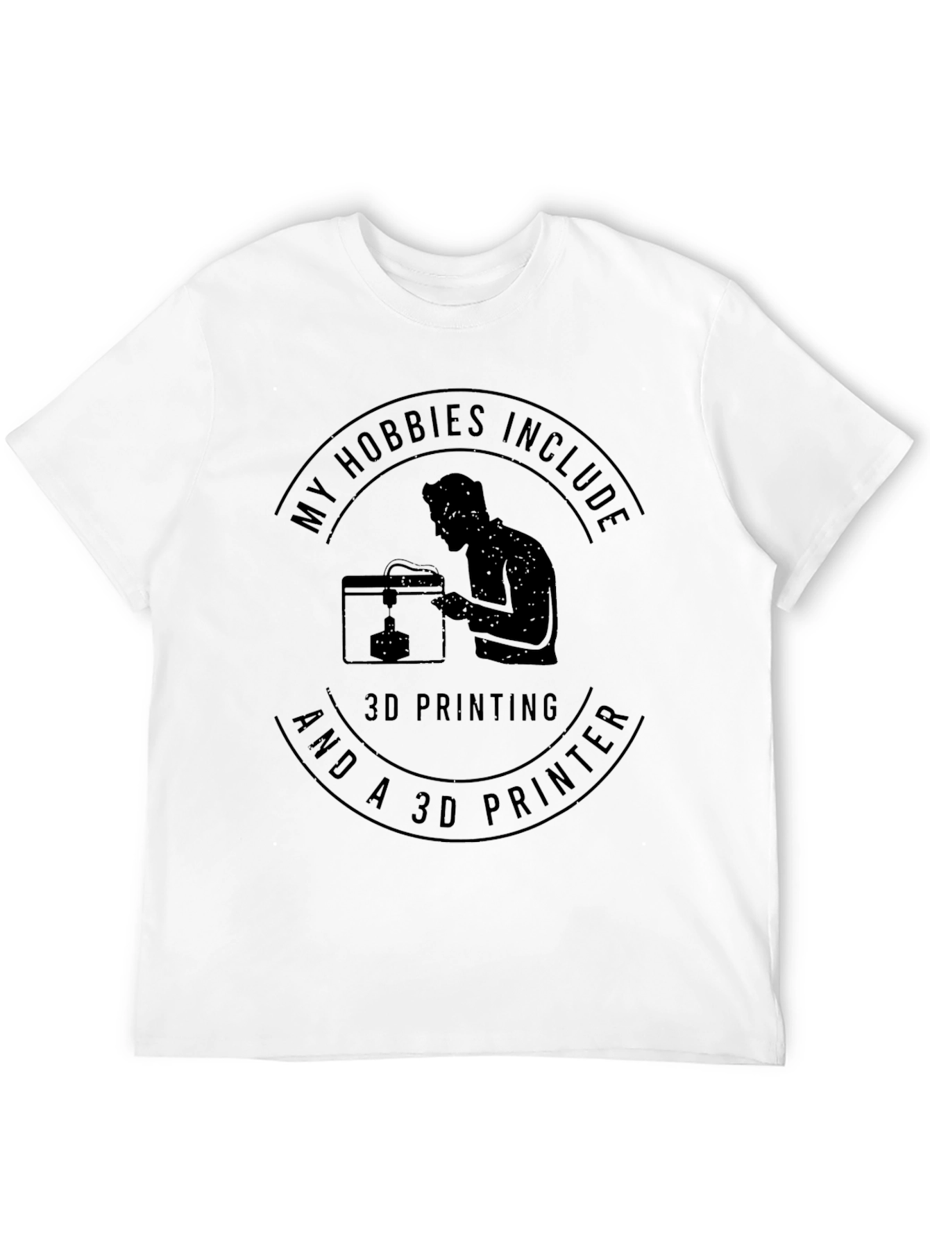 3D Printing Hobbyist Black T-Shirt