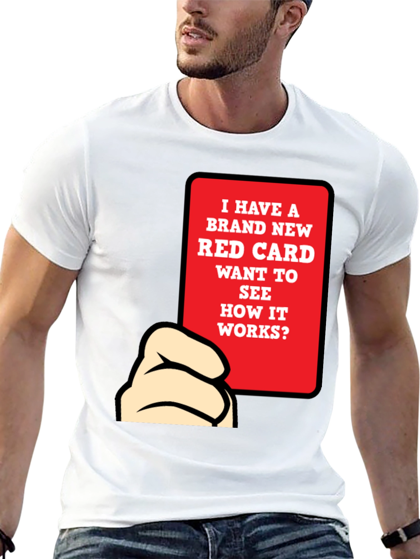 Funny Red Card T-Shirt - Novelty Graphic Tee