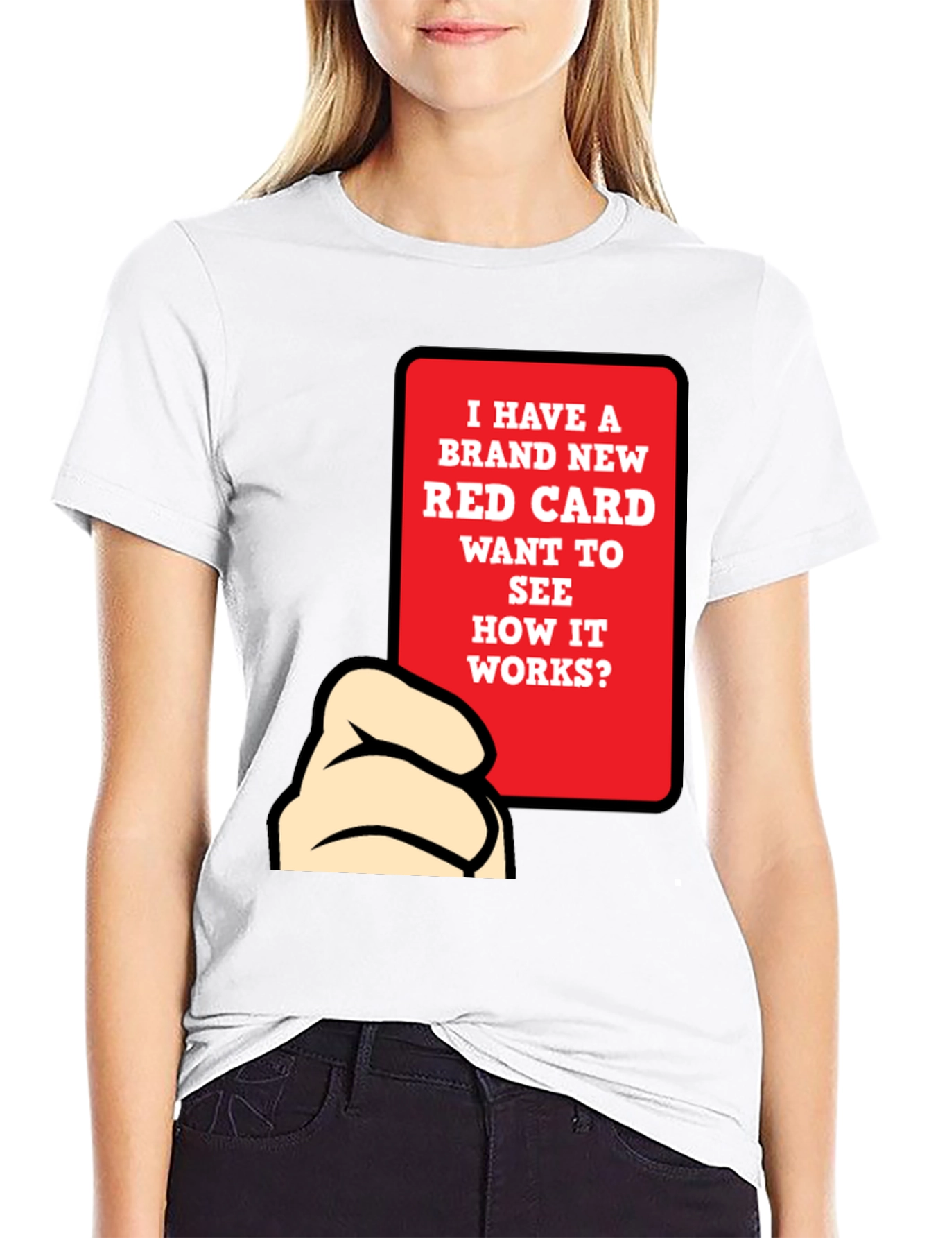 Funny Red Card T-Shirt - Novelty Graphic Tee