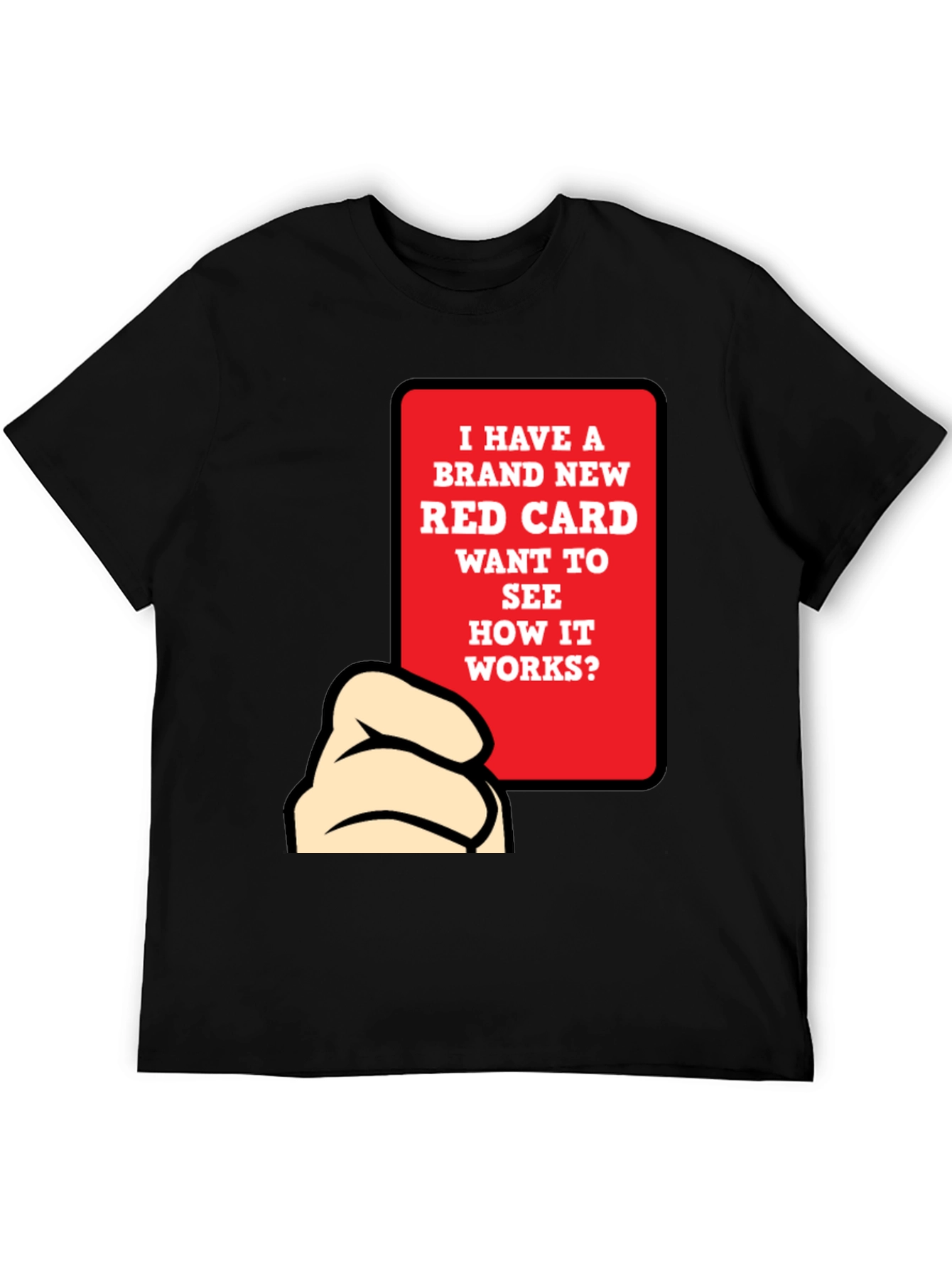 Funny Red Card T-Shirt - Novelty Graphic Tee