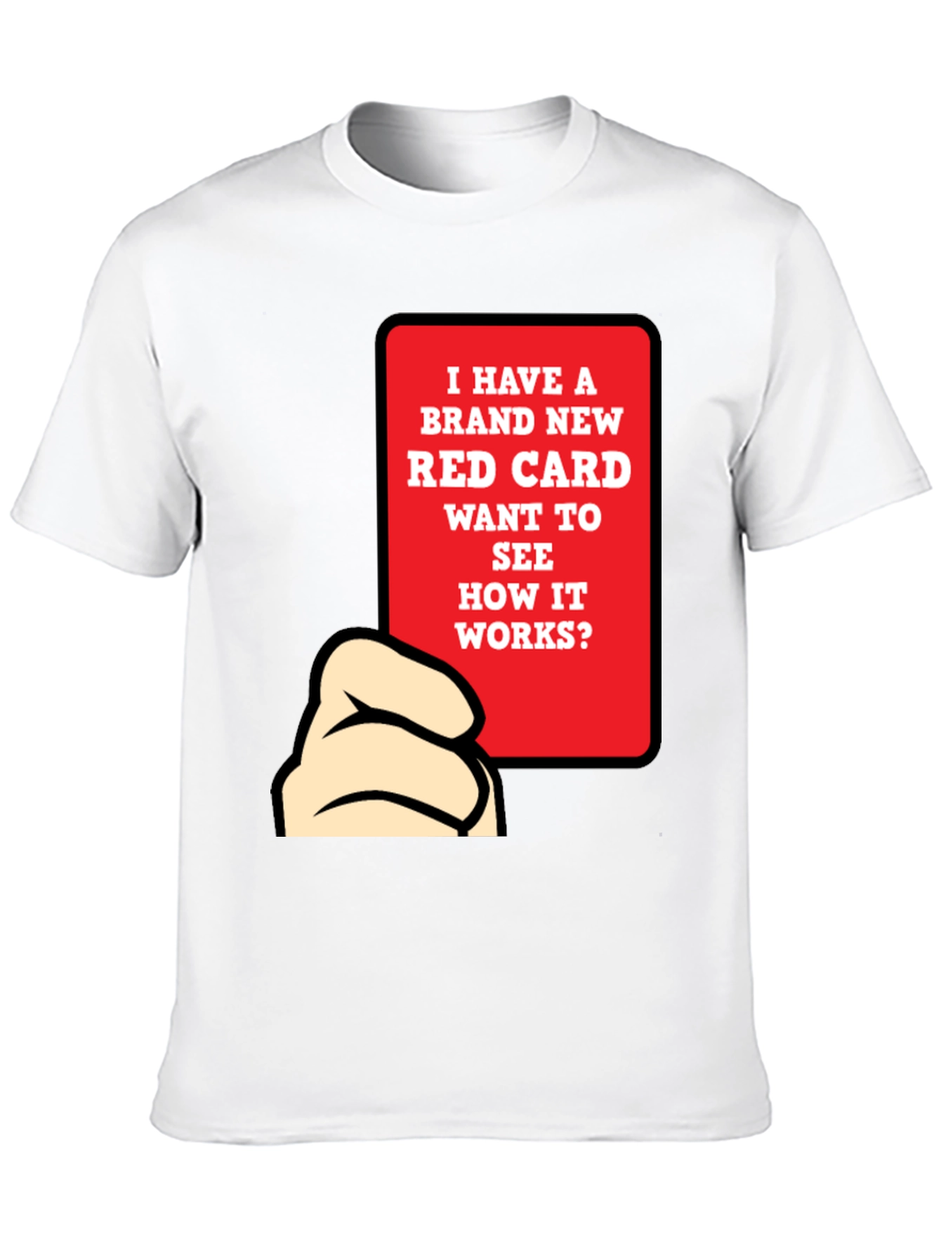 Funny Red Card T-Shirt - Novelty Graphic Tee