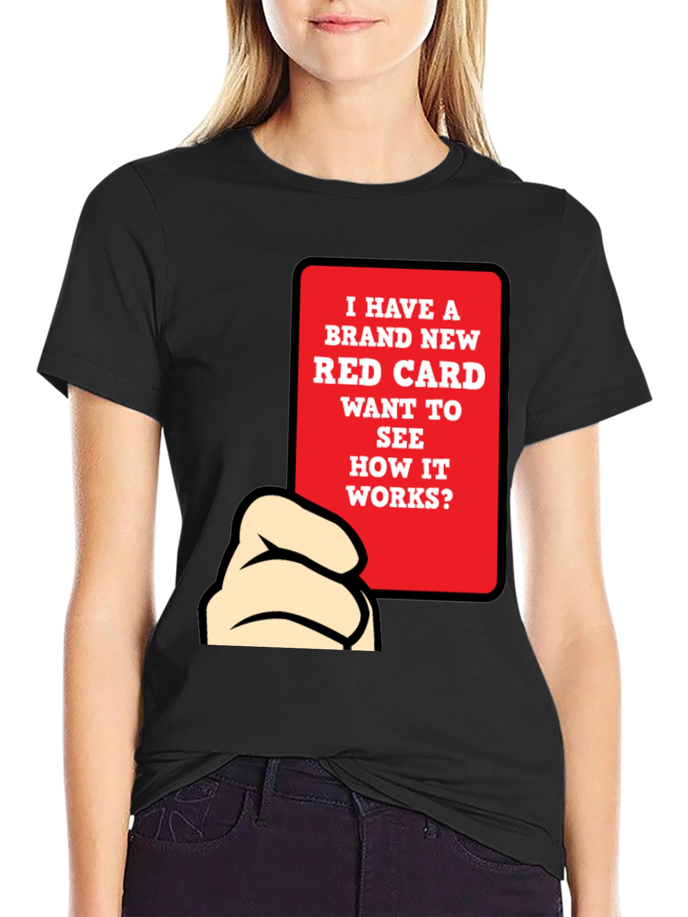 Funny Red Card T-Shirt - Novelty Graphic Tee
